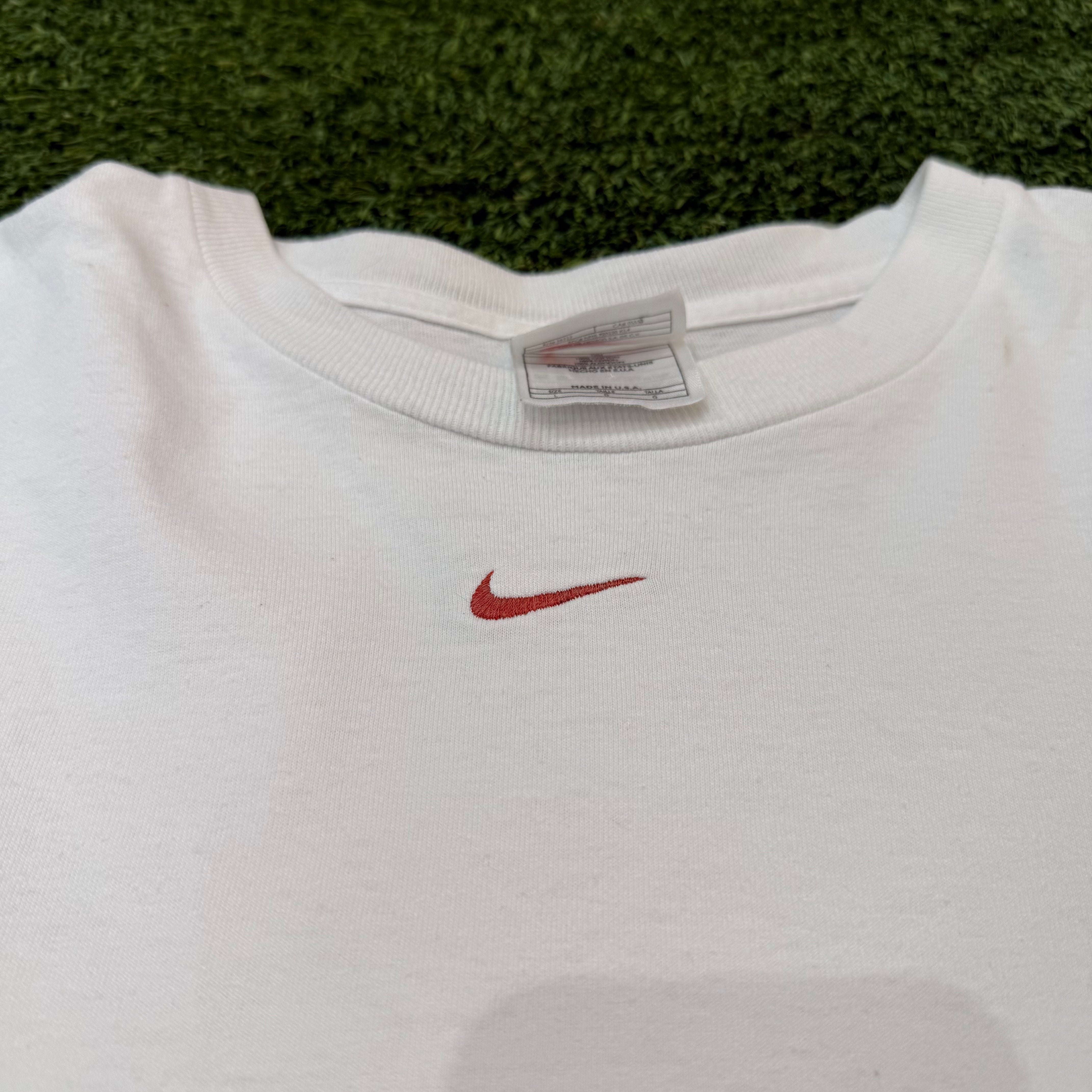 Nike Vintage Center Swoosh T-Shirt Large Long Sleeve, Made In USA, L