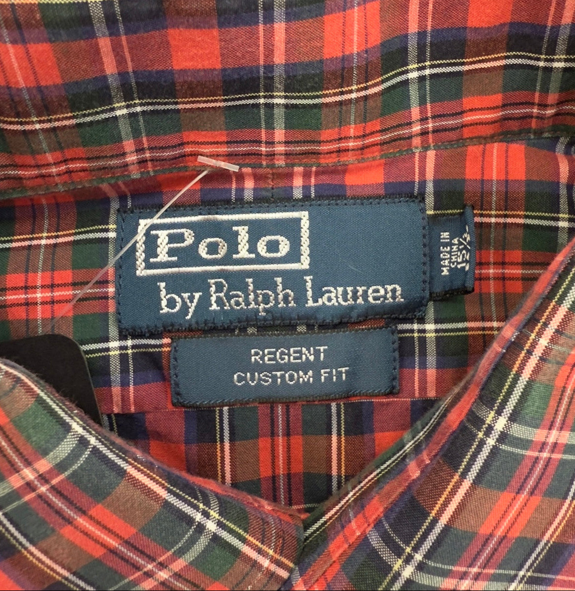 Vintage Polo Ralph Lauren Red Polo Button Up, M