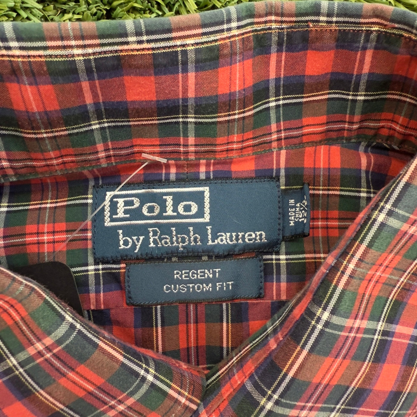 Vintage Polo Ralph Lauren Red Polo Button Up, M