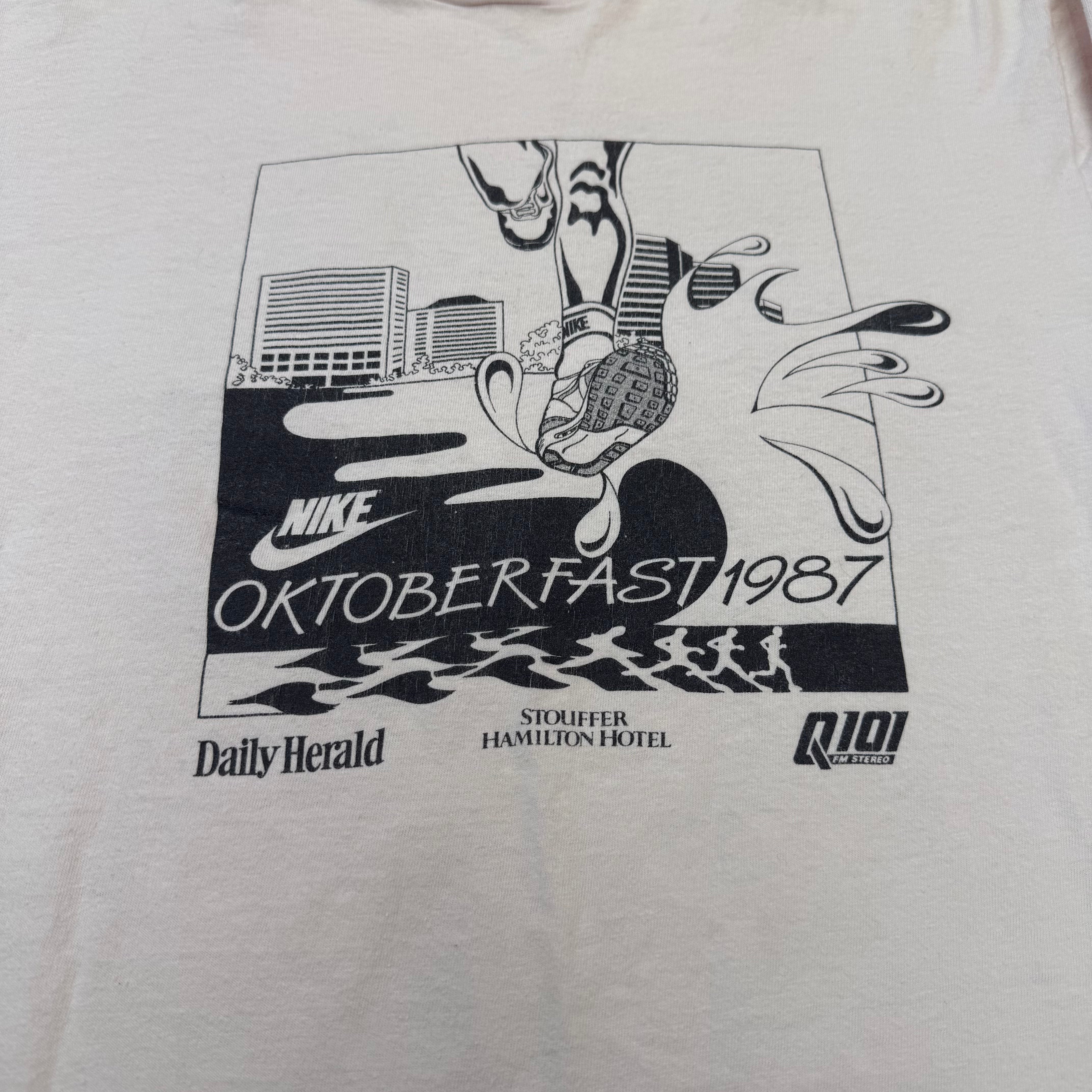 Nike Vintage Oktoberfast 1987 Race Long Sleeve T-Shirt, M