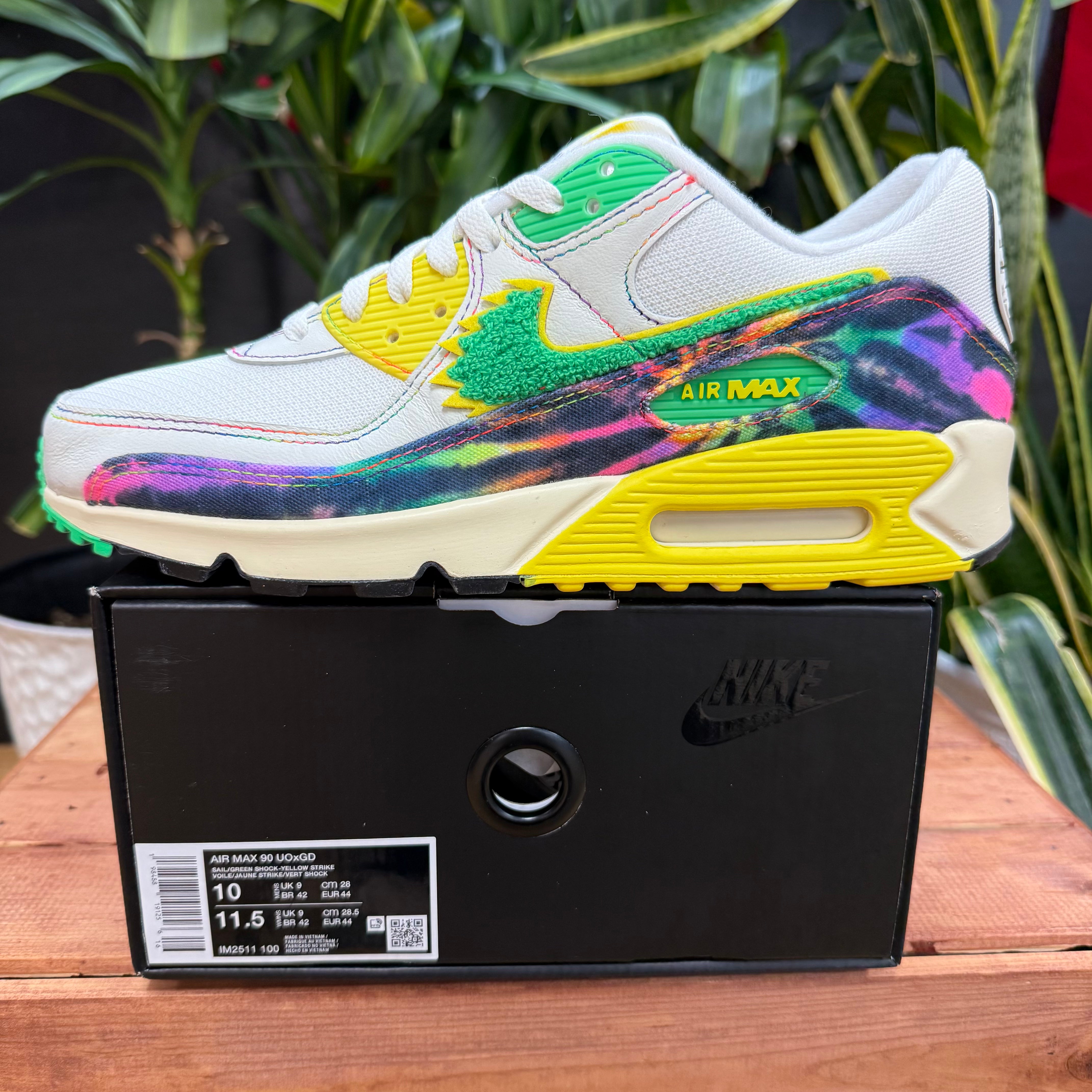 Nike Air Max 90 Grateful Dead University of Oregon Grateful Ducks, Mens 10
