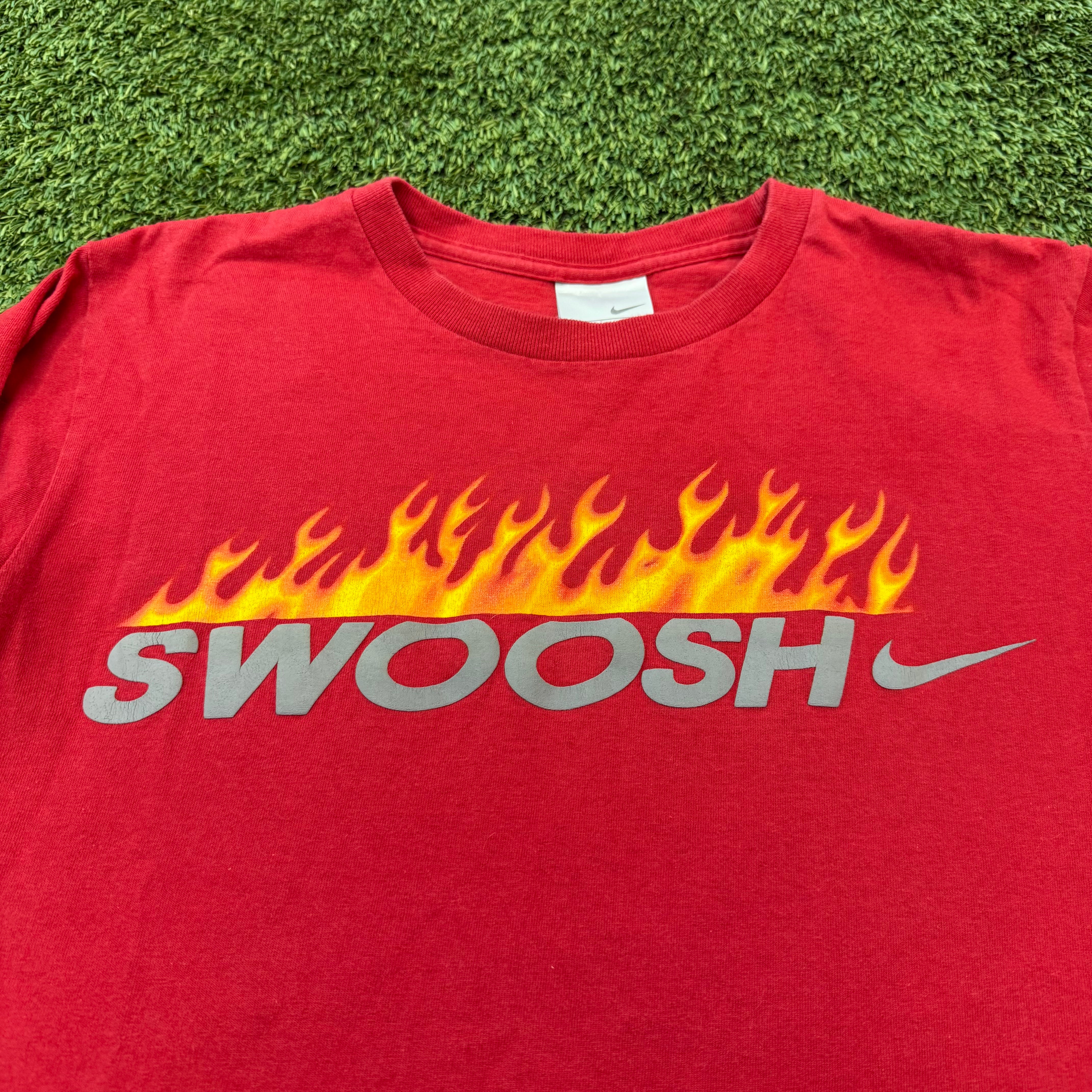 Nike Vintage Red Flames Long Sleeve, M