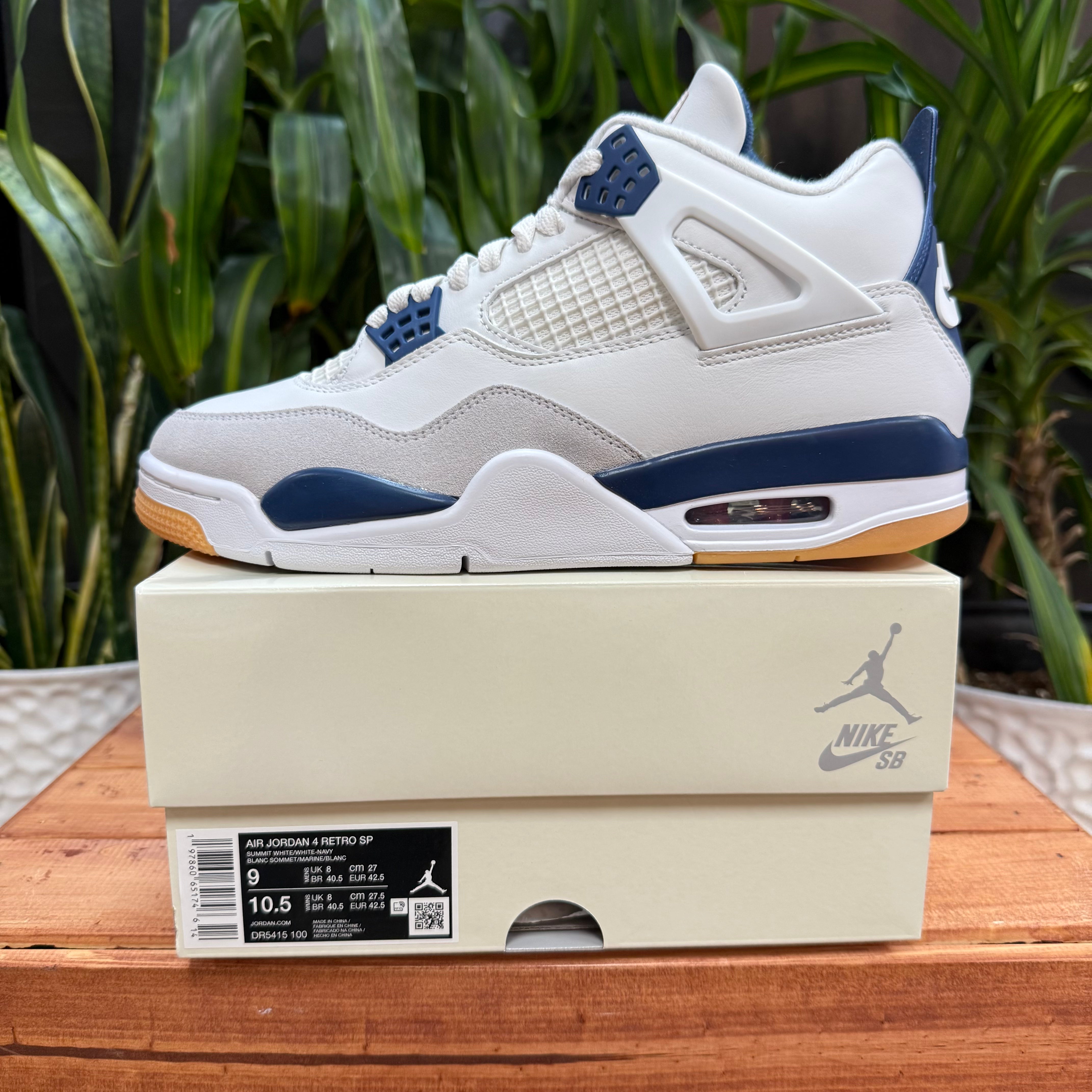 Nike SB x Air Jordan 4 Retro SP 'Navy', Mens 9, W10.5