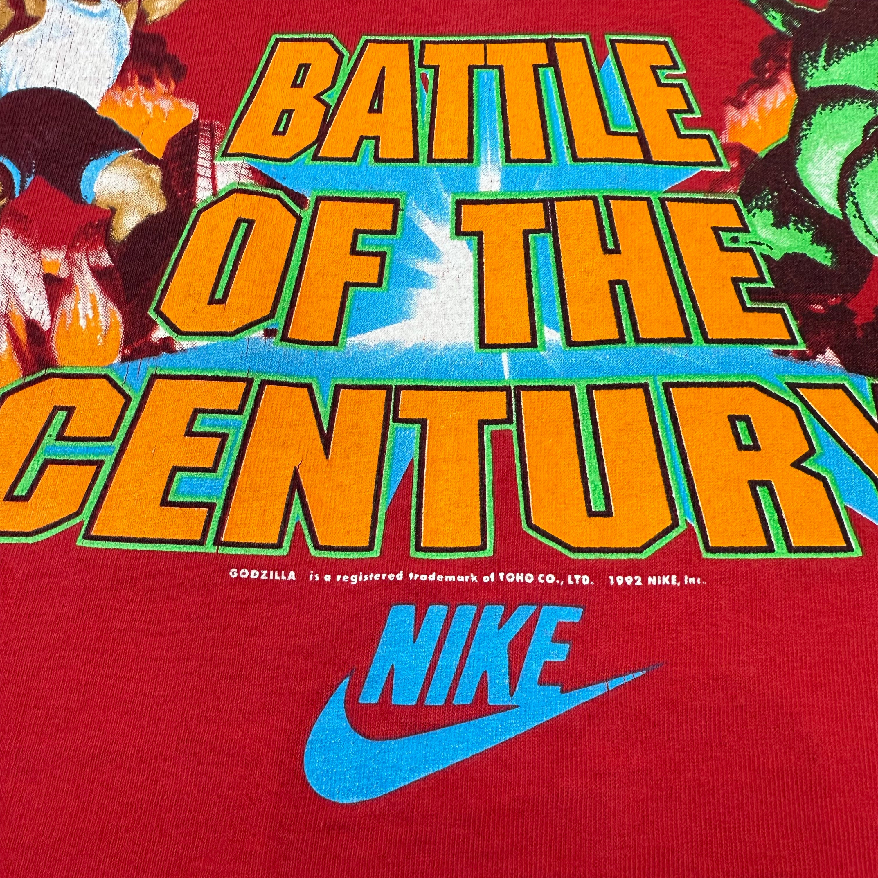 Nike Vintage 1992 Barkley vs. Godzilla Short Sleeve Shirt, XS