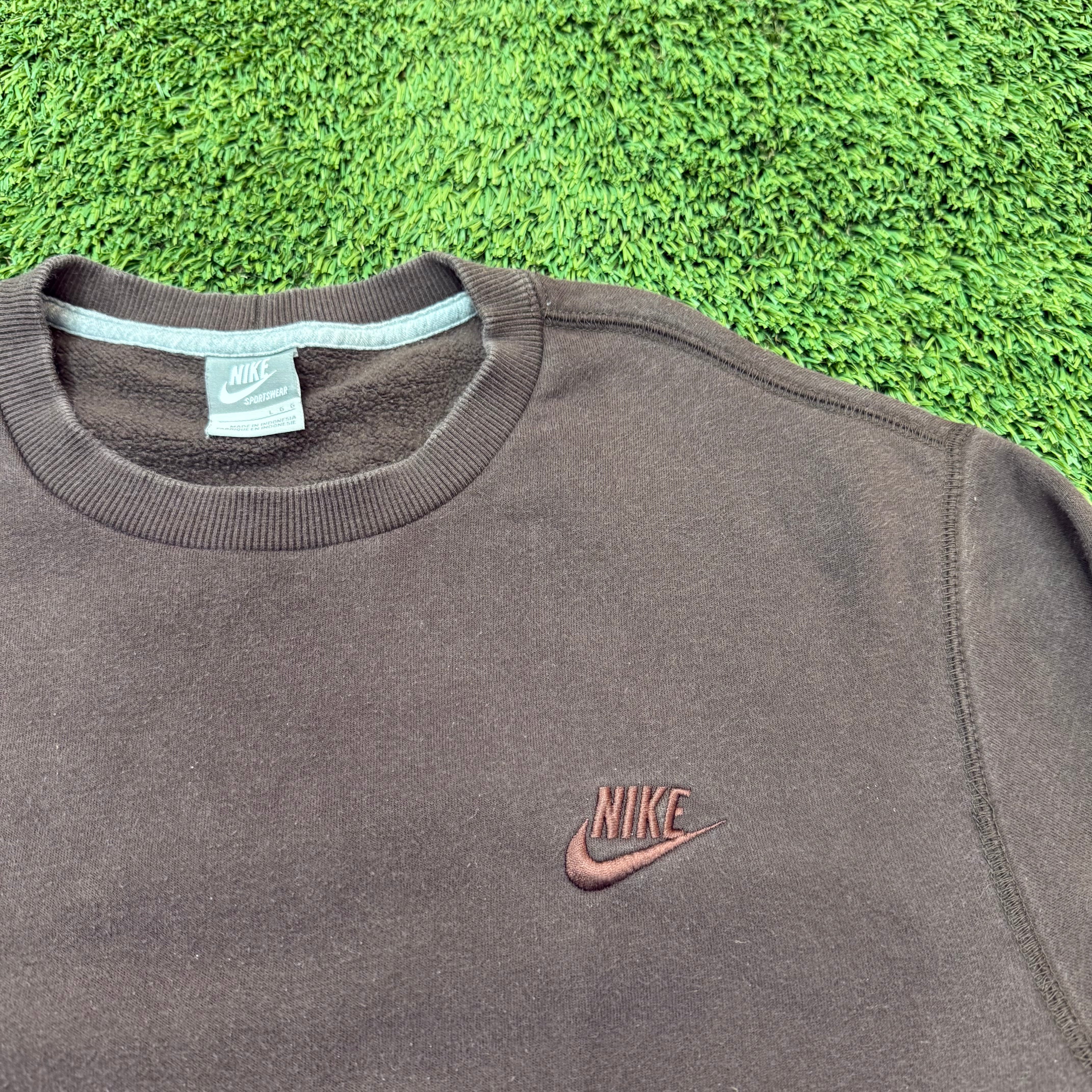Nike Vintage Brown Crewneck, L