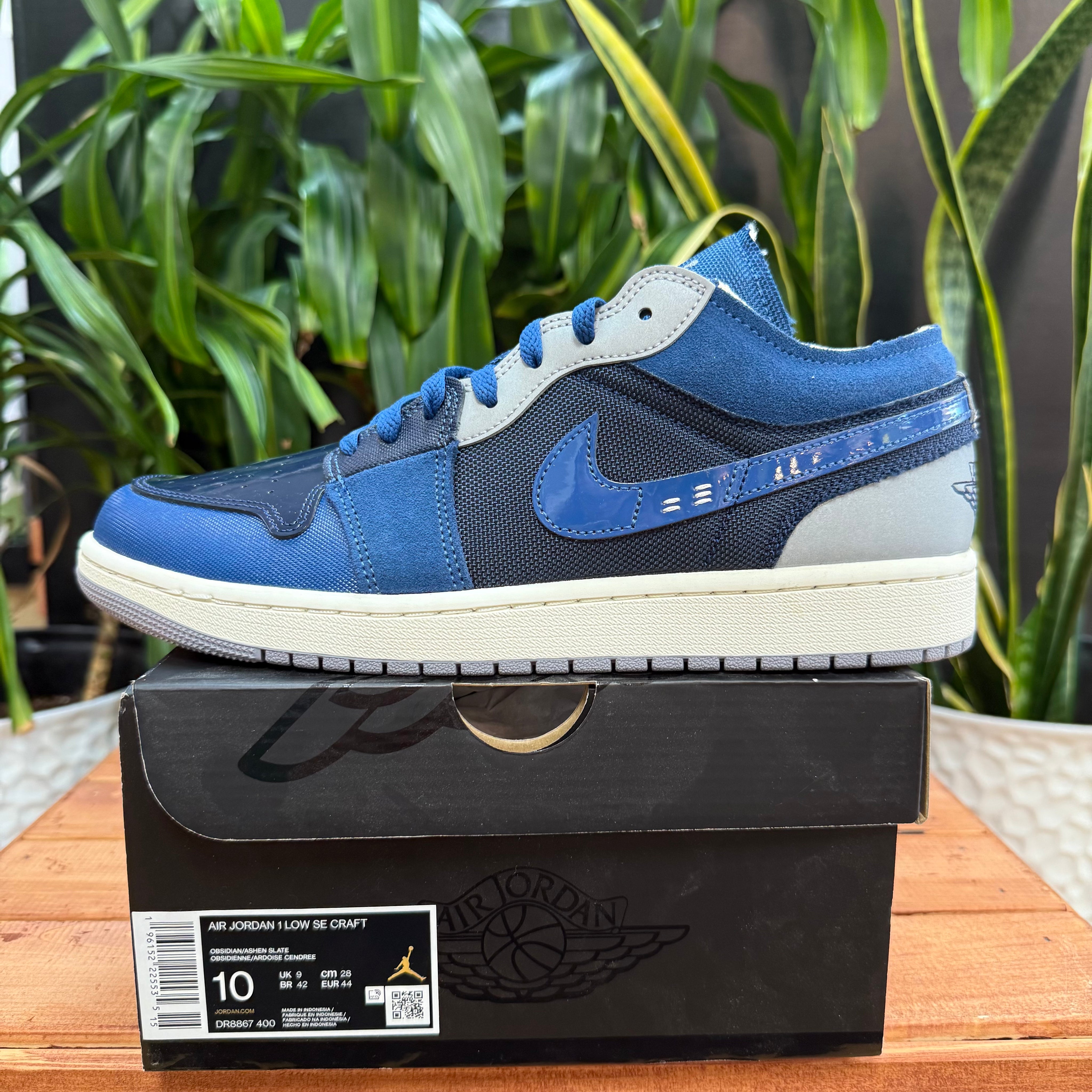 Nike Air Jordan 1 Low SE Craft Obsidian, Mens 10, W11.5