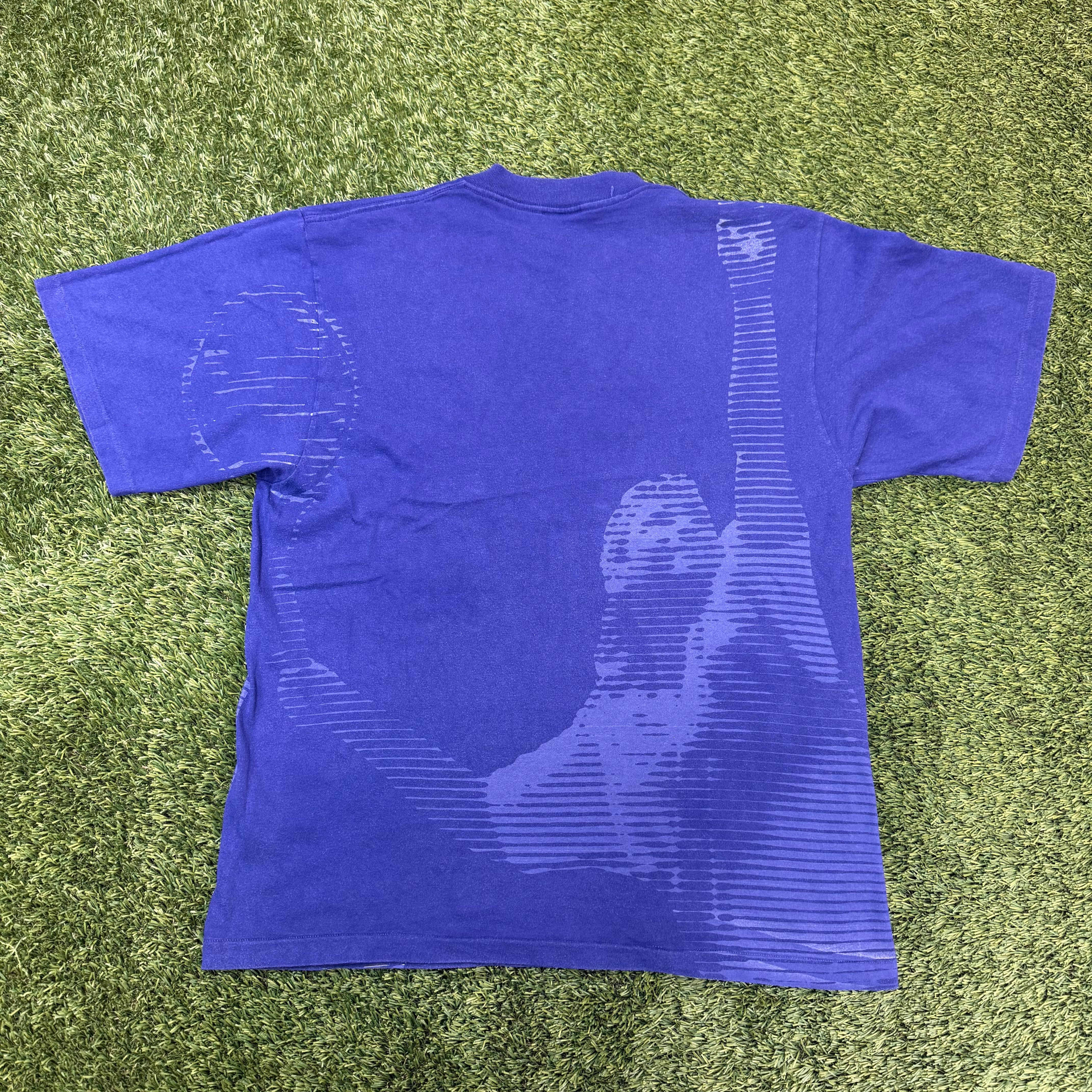 Nike Vintage Andre Agassi 90s Purple Short Sleeve Shirt, L