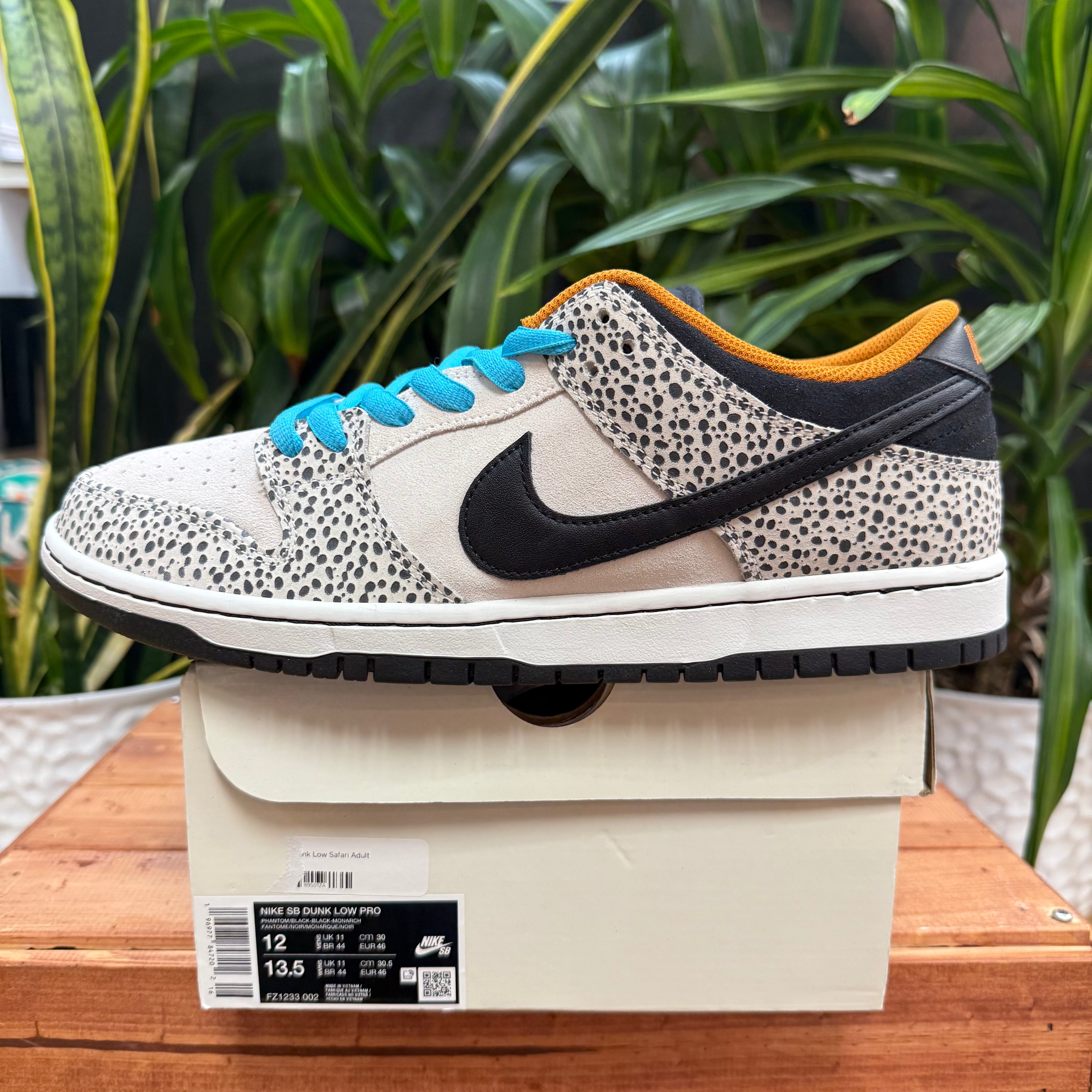 Nike SB Dunk Low Pro Safari, Mens 12, W13.5