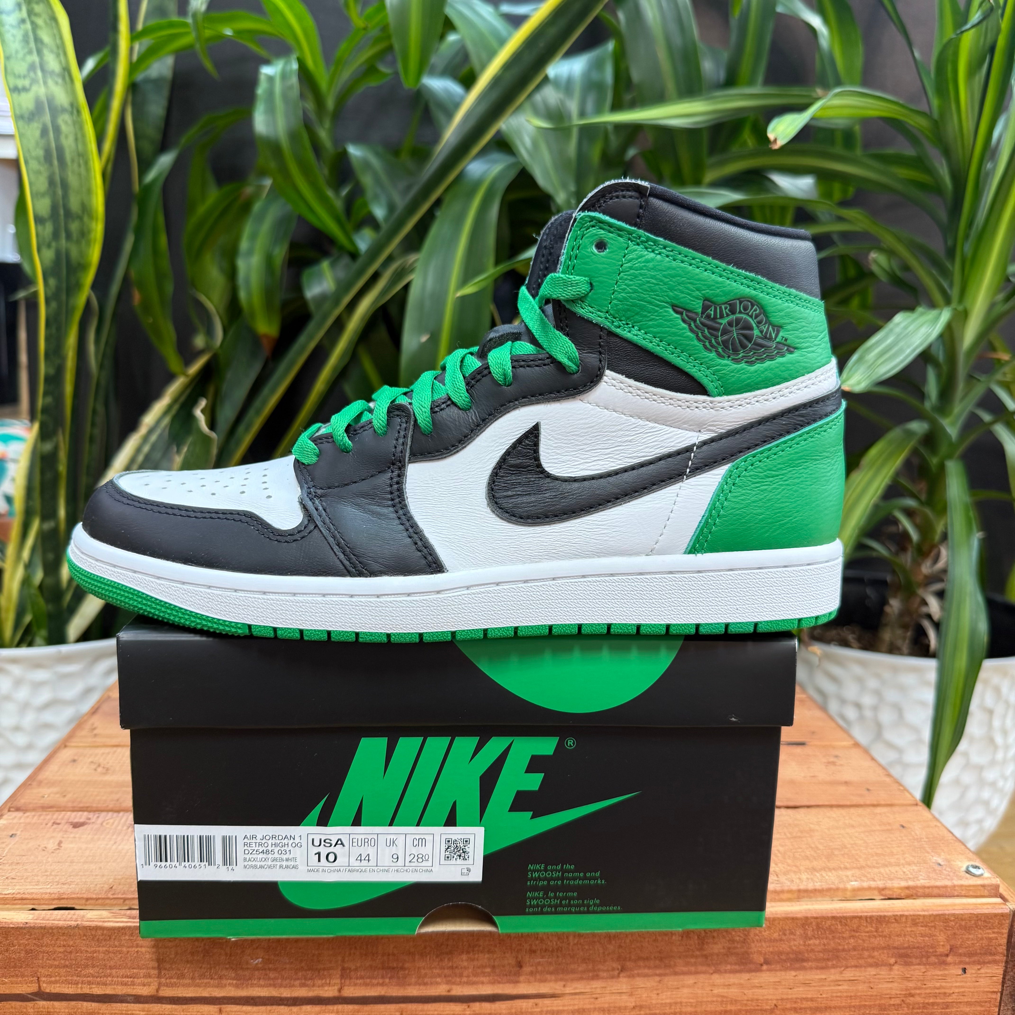 Nike Jordan 1 Retro High OG Lucky Green, Mens 10, W11.5