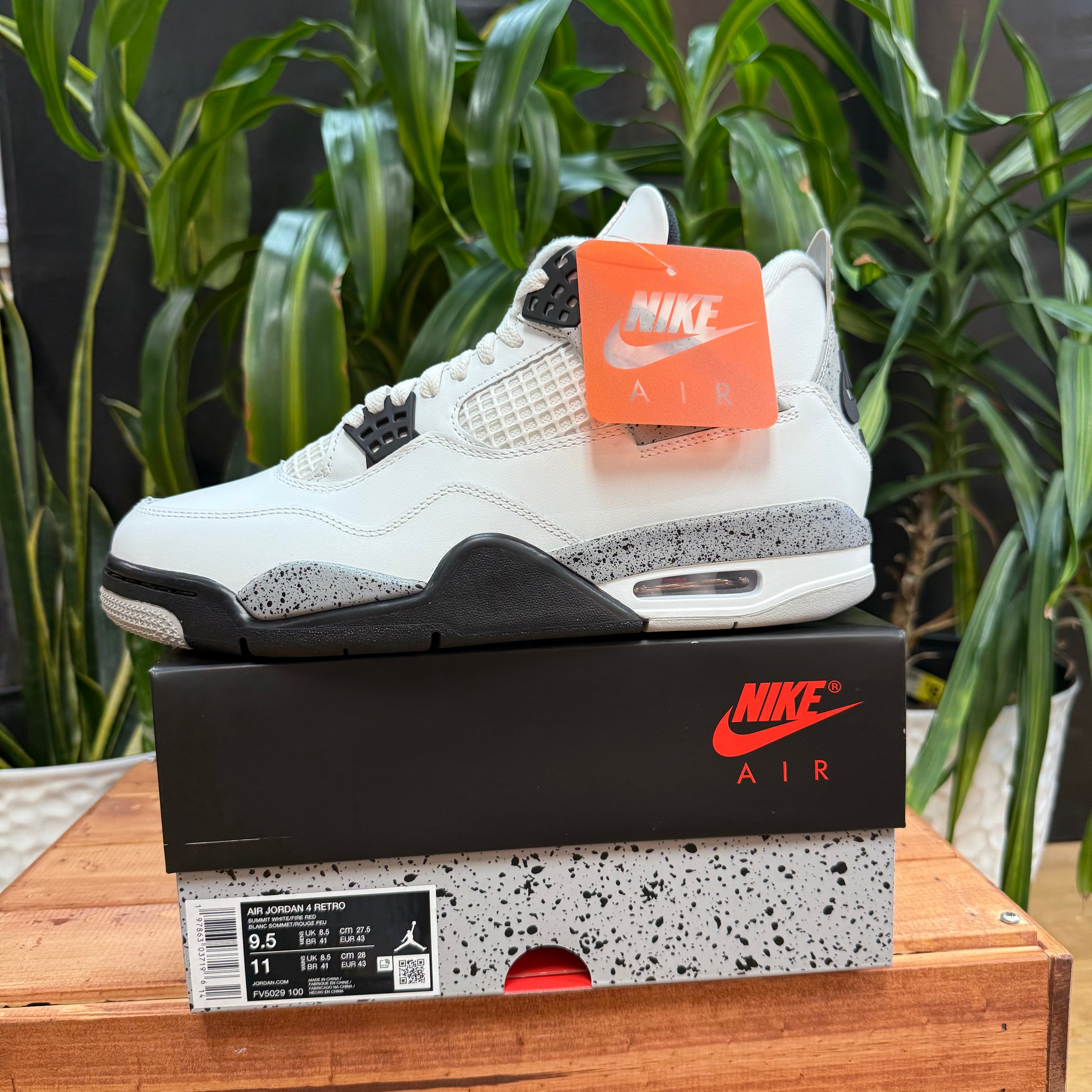 Jordan 4 Retro White Cement Mens 9.5, w11