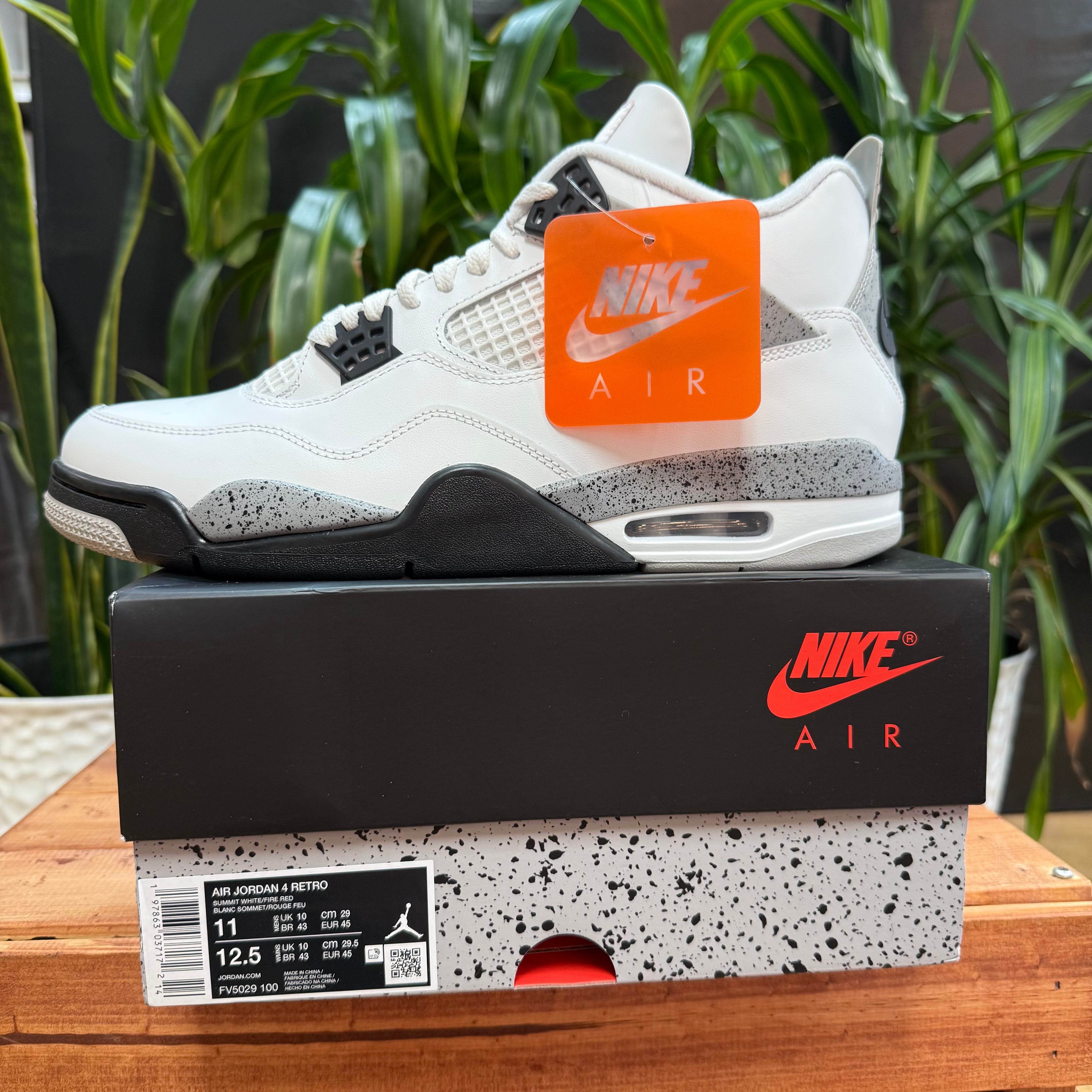 Jordan 4 Retro White Cement Mens 11, w12.5