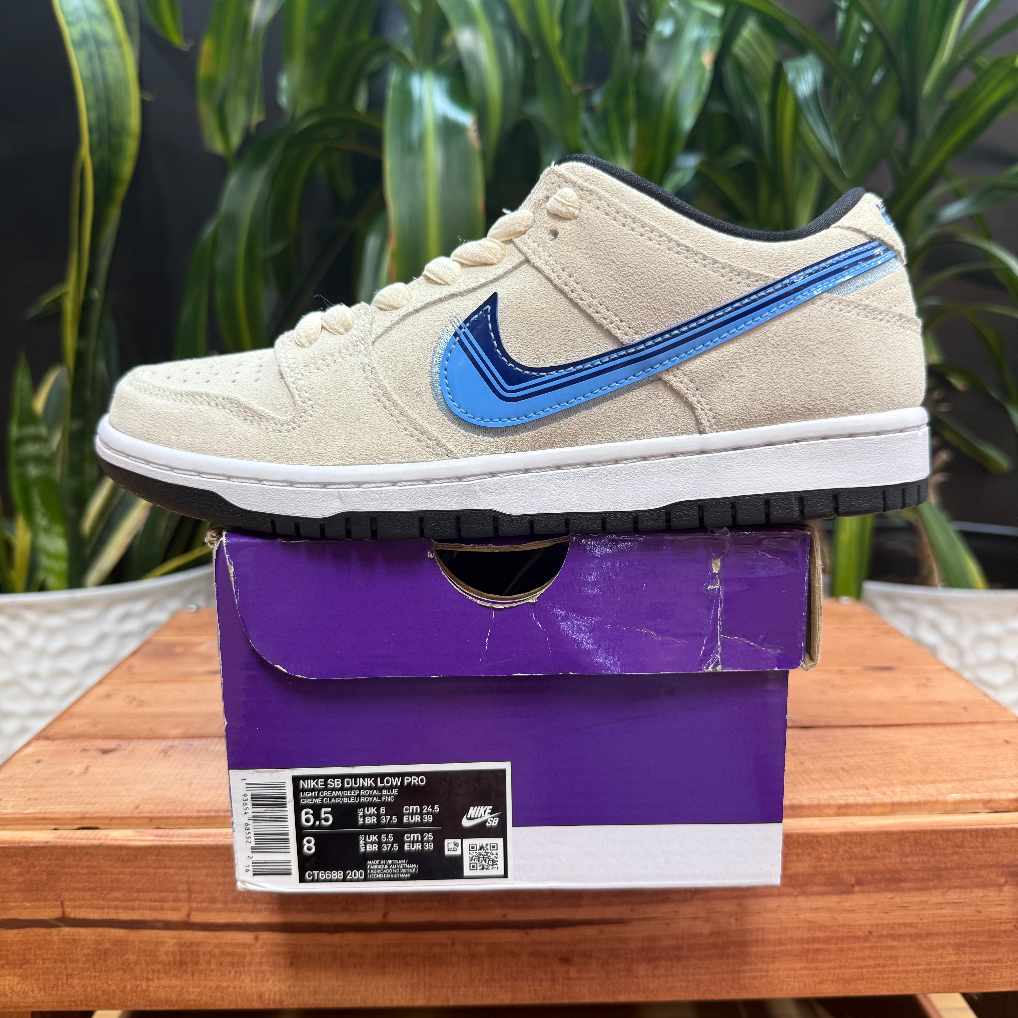 Nike SB Dunk Low Pro Truck It White/blue Black, Mens 6.5, W8