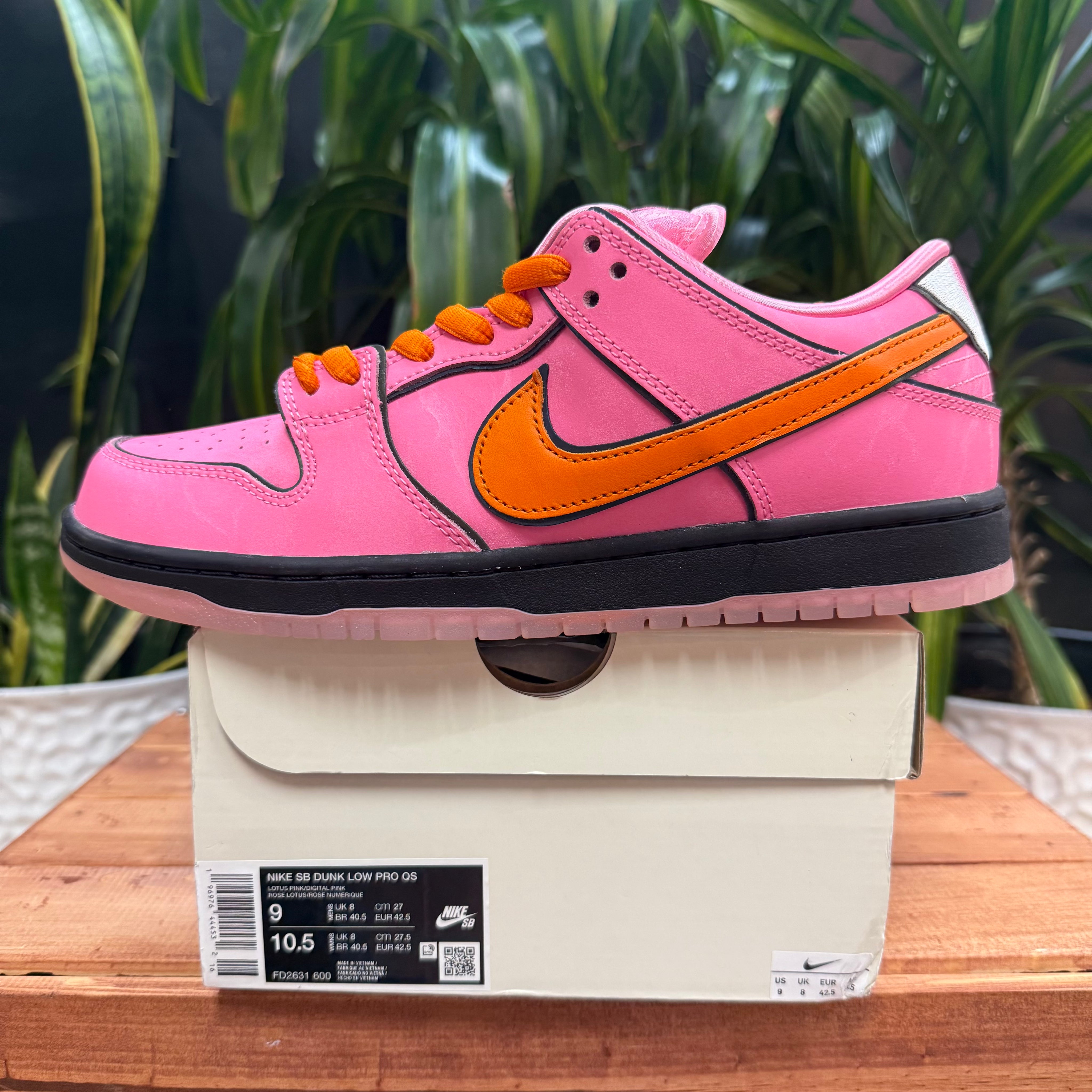 Nike SB Dunk Low x The Powerpuff Girls 'Blossom', Mens 9, W10.5