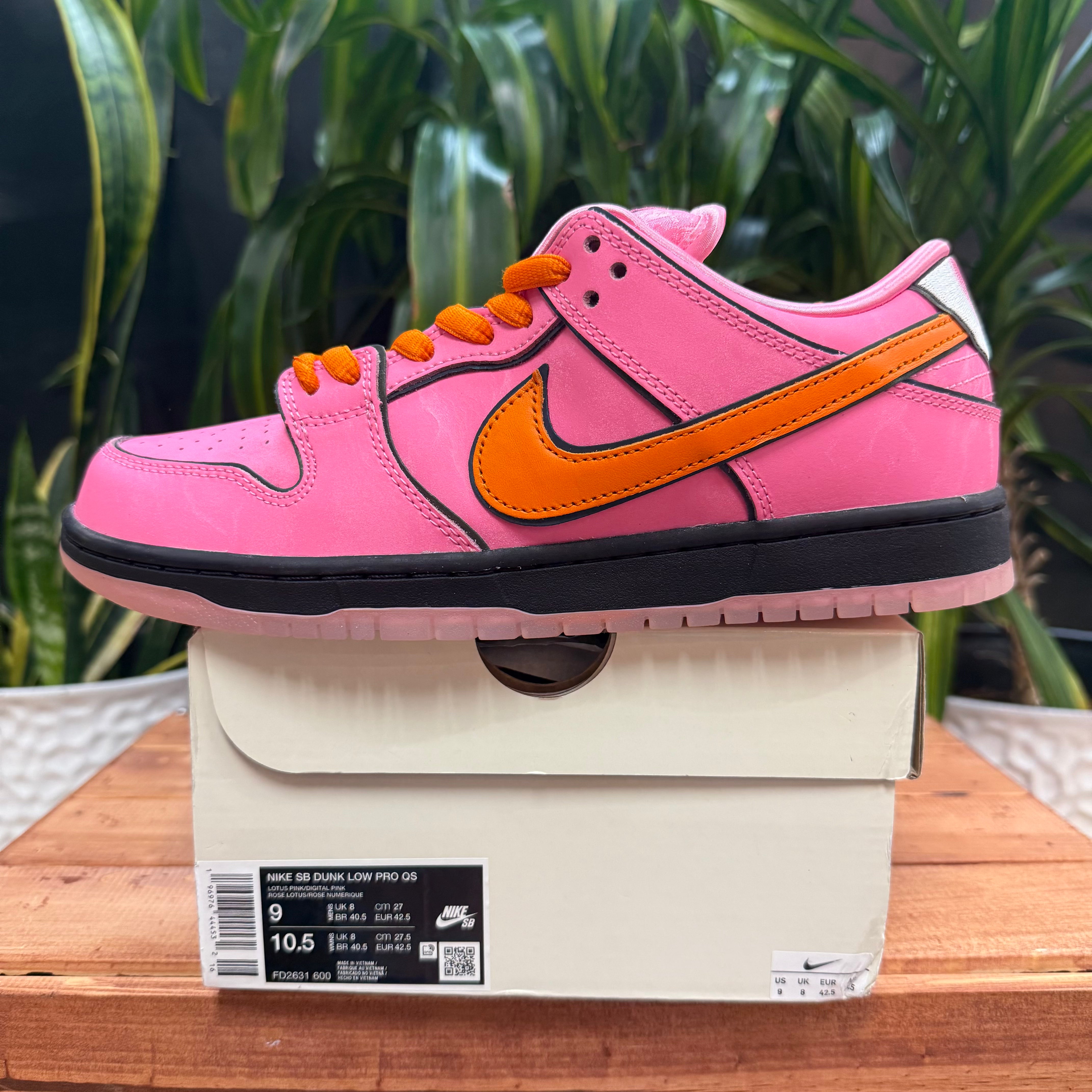 Nike SB Dunk Low x The Powerpuff Girls 'Blossom', Mens 9, W10.5