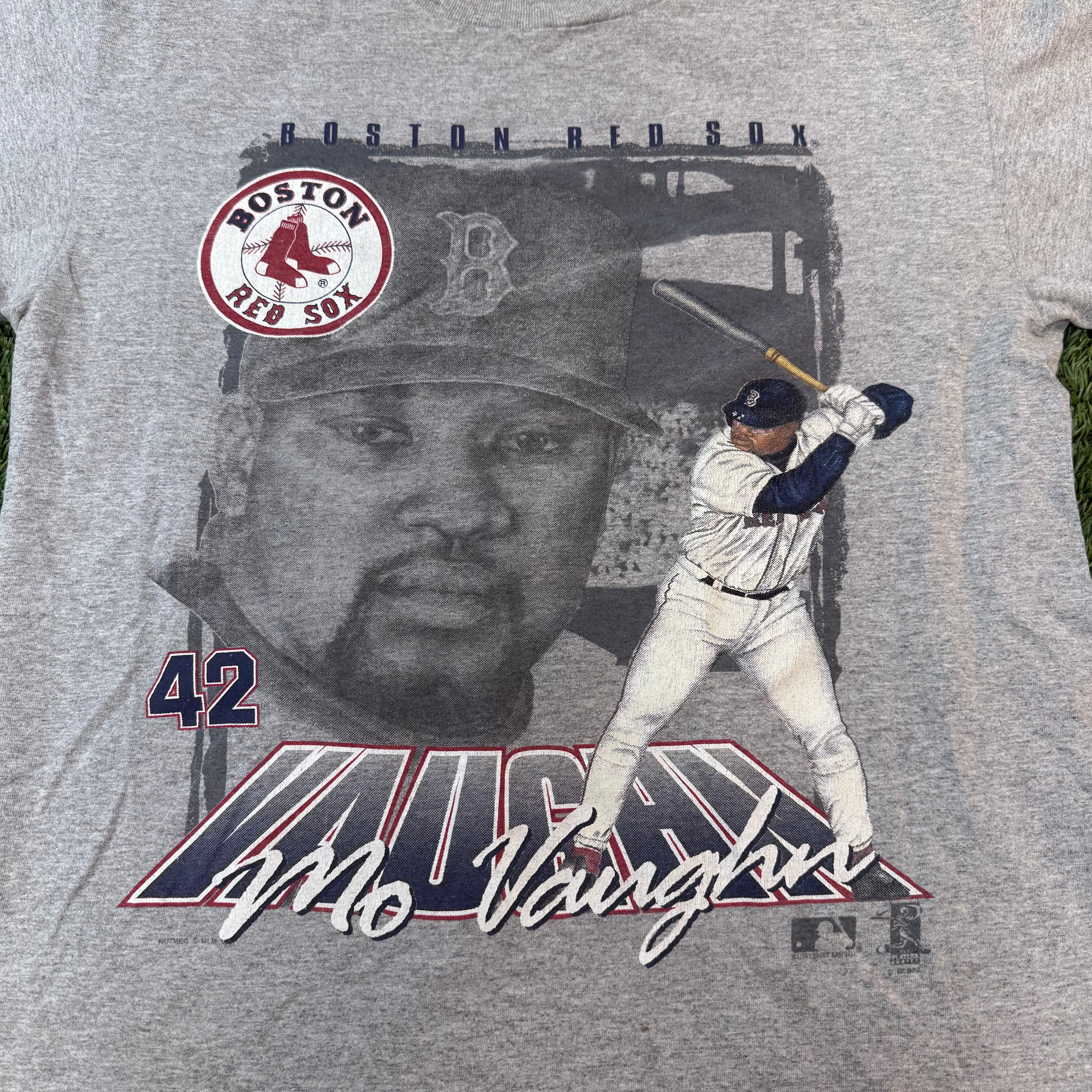 Vintage Red Sox Mo Vaughn Short Sleeve, M