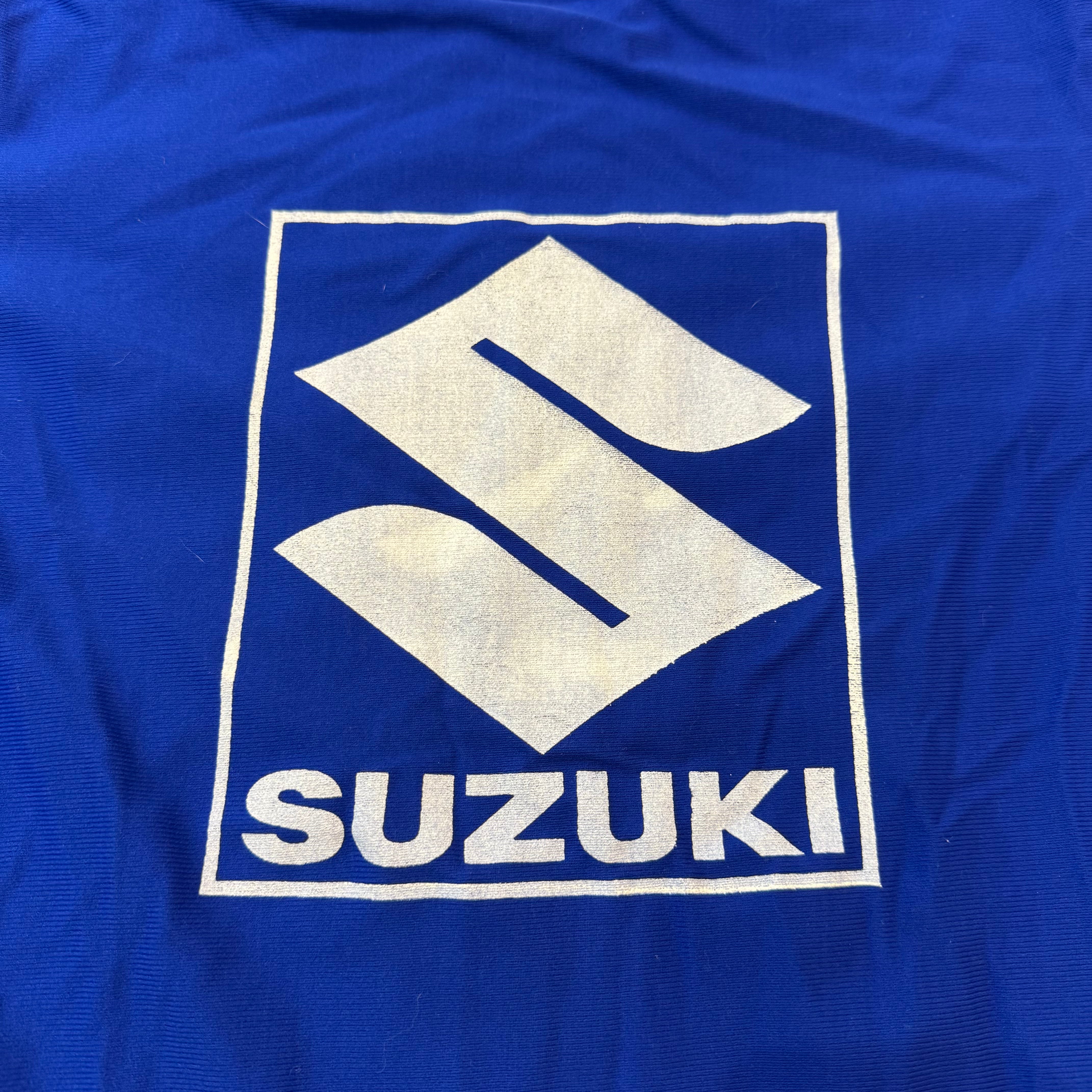 Vintage Suzuki Royal Blue Short Sleeve, M