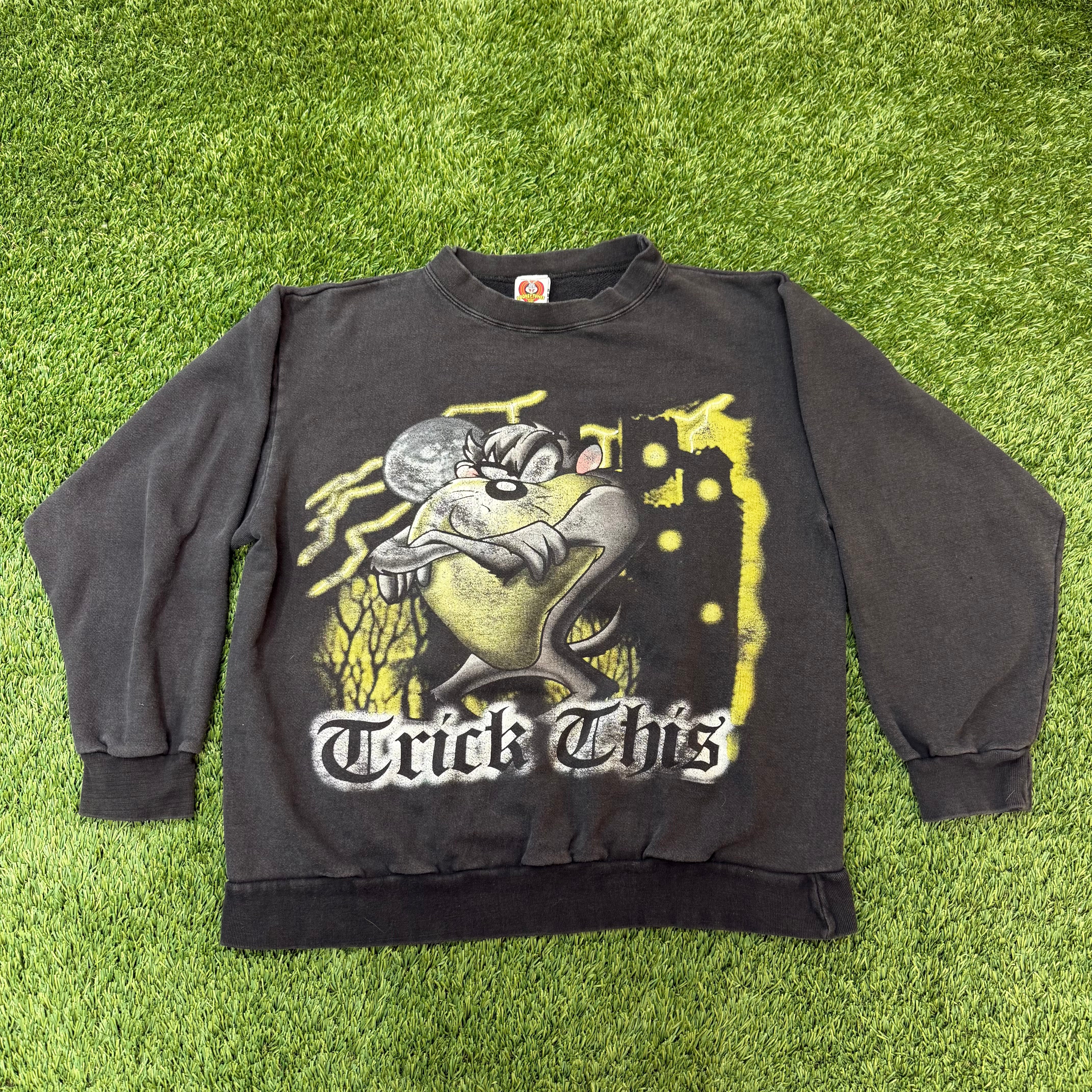 Vintage 1997 Looney Tunes Tasmanian Devil  Crewneck, M