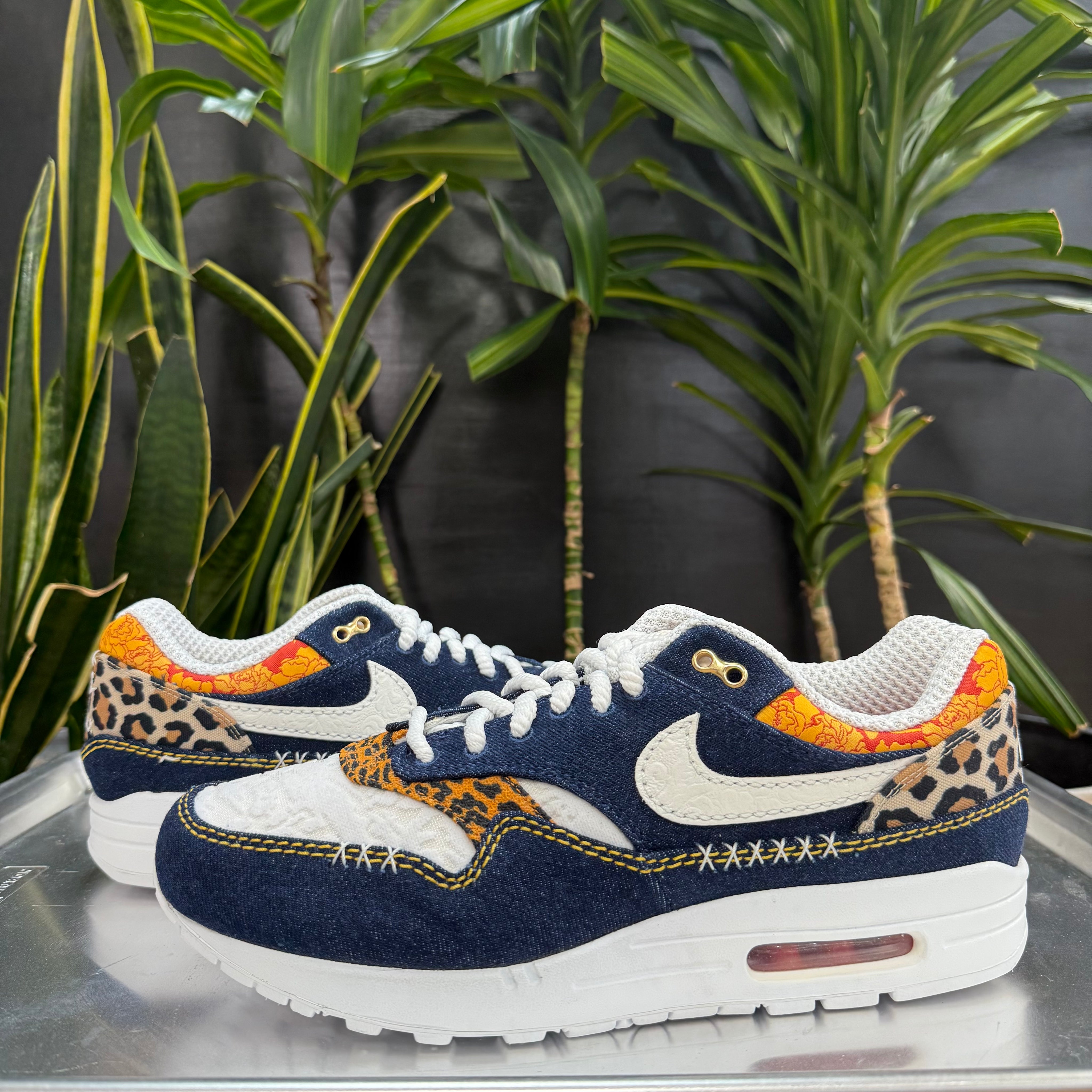 Nike Air Max 1 Premium Denim Leopard