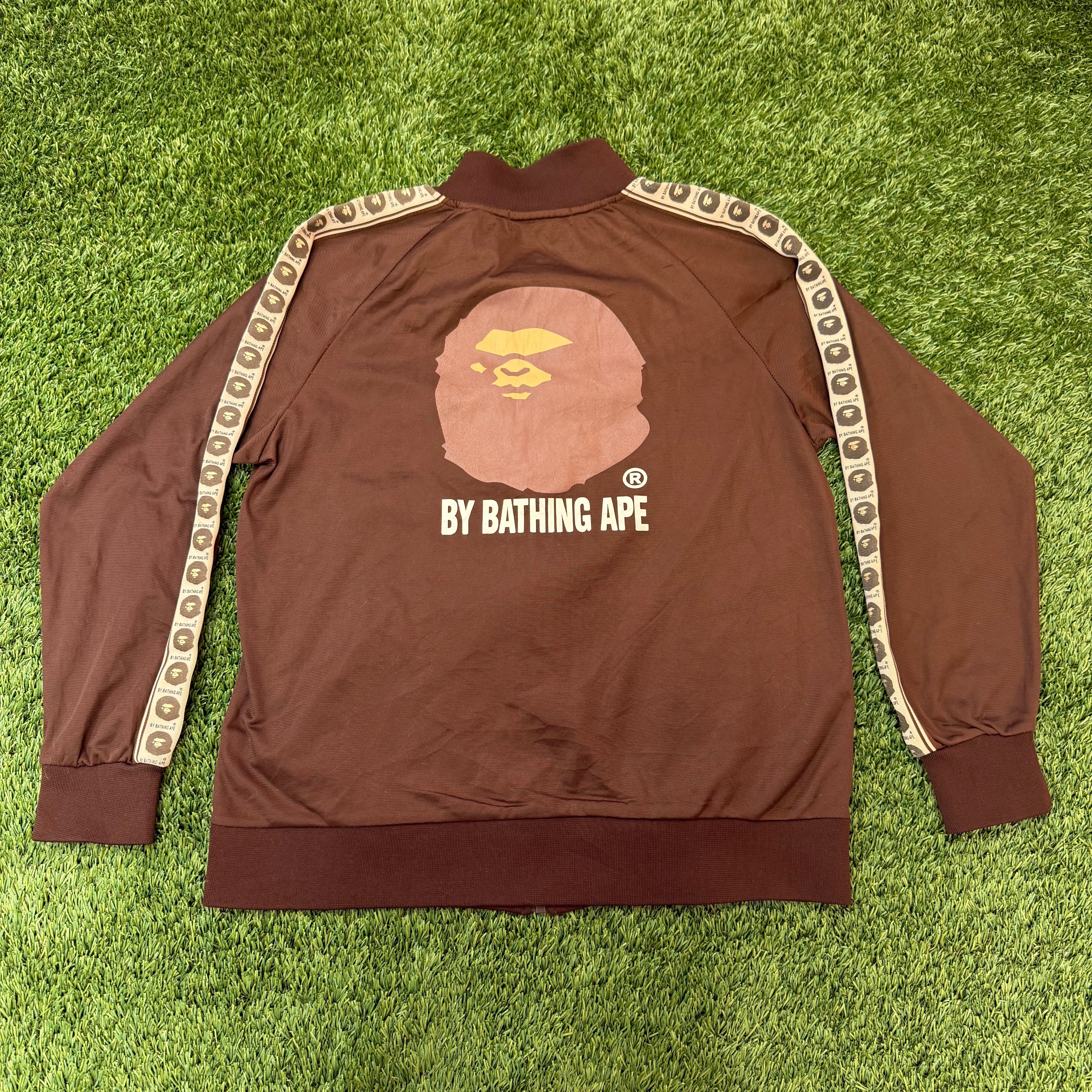 Vintage BAPE 1996 Made in Japan Brown Zip Up, M