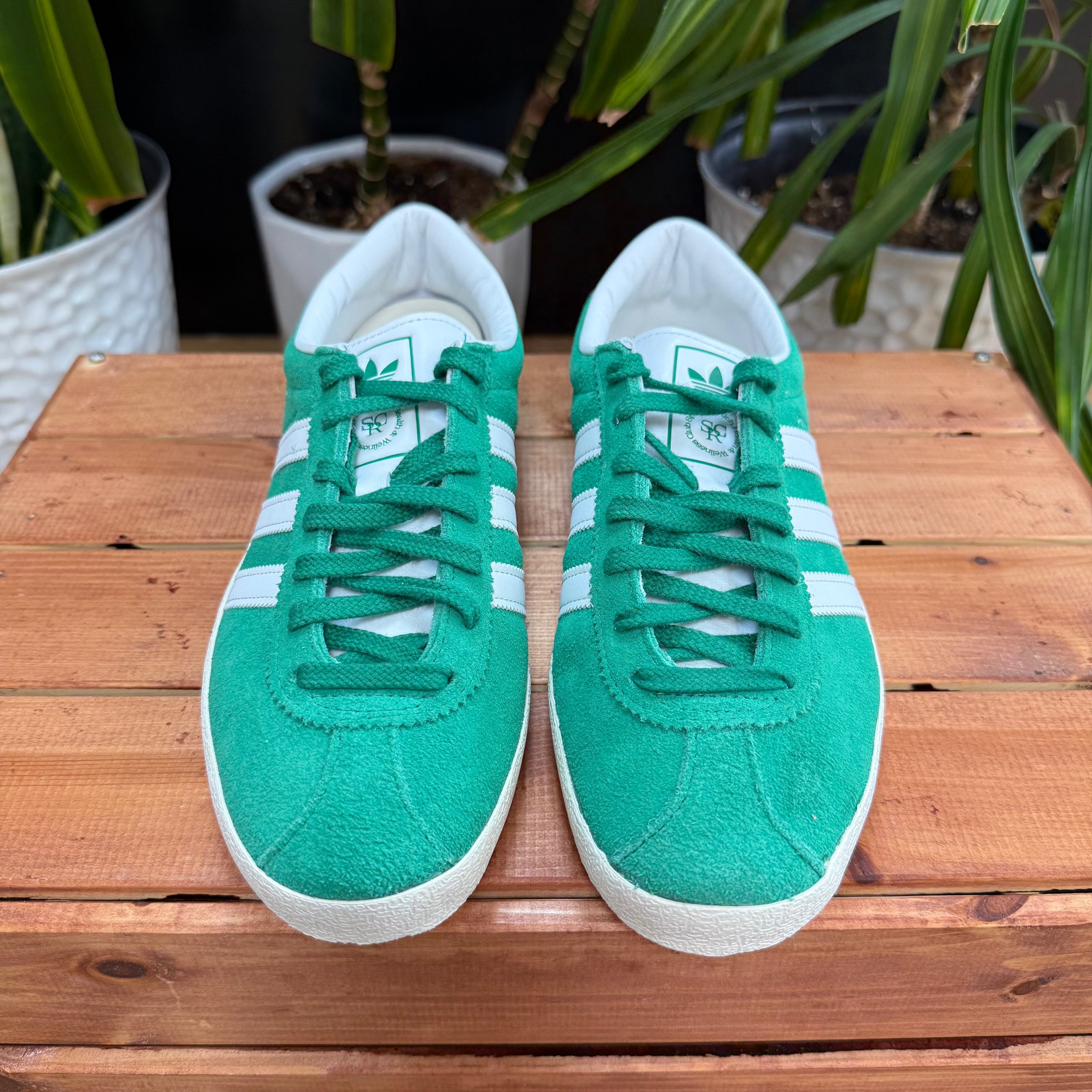 Adidas Blanc Sporty & Rich Court Green, Mens 9, W10.5 - Banana Stand Adidas Blanc Sporty & Rich Court Green, Mens 9, W10.5 - Banana Stand