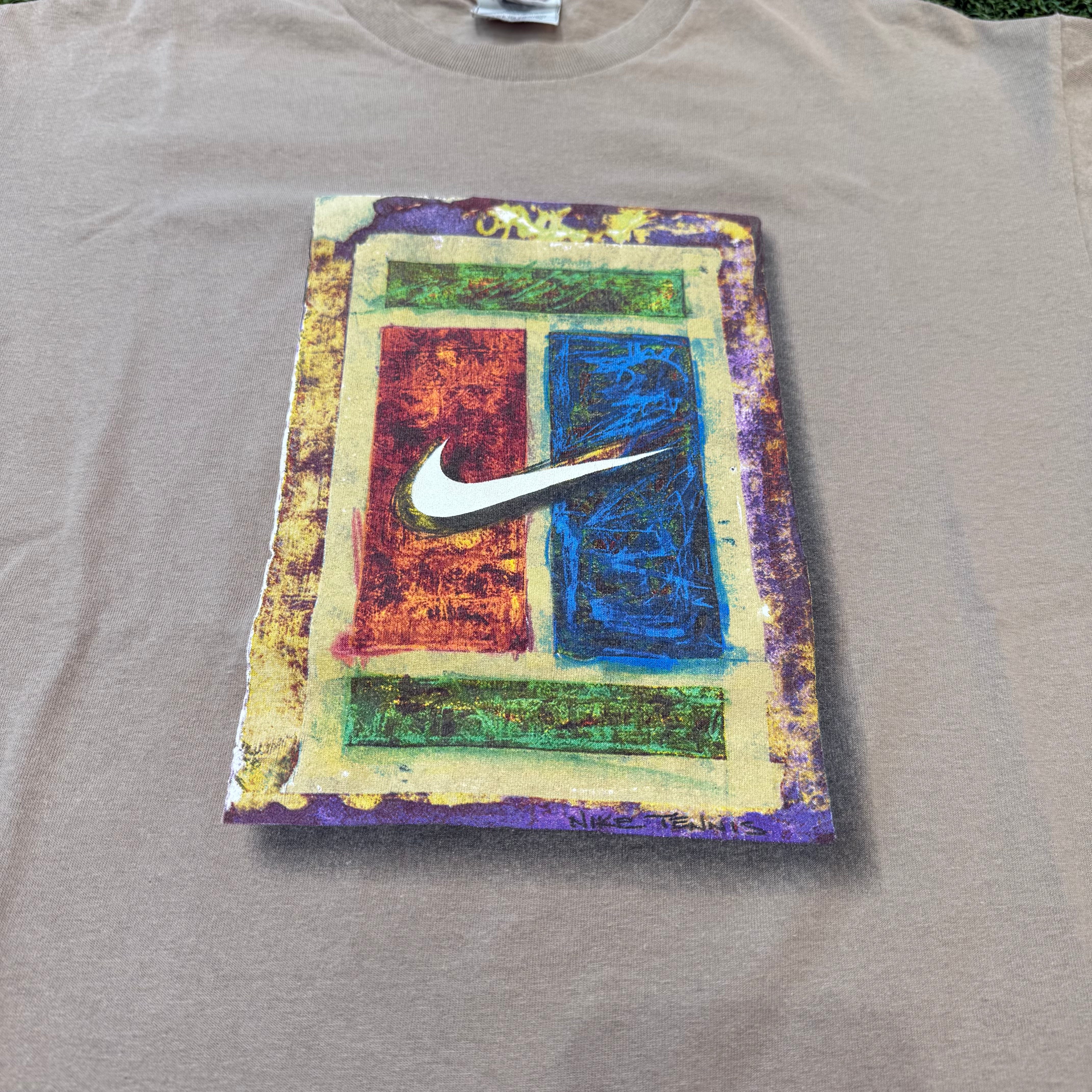 Nike Vintage Tennis Court Shirt, M