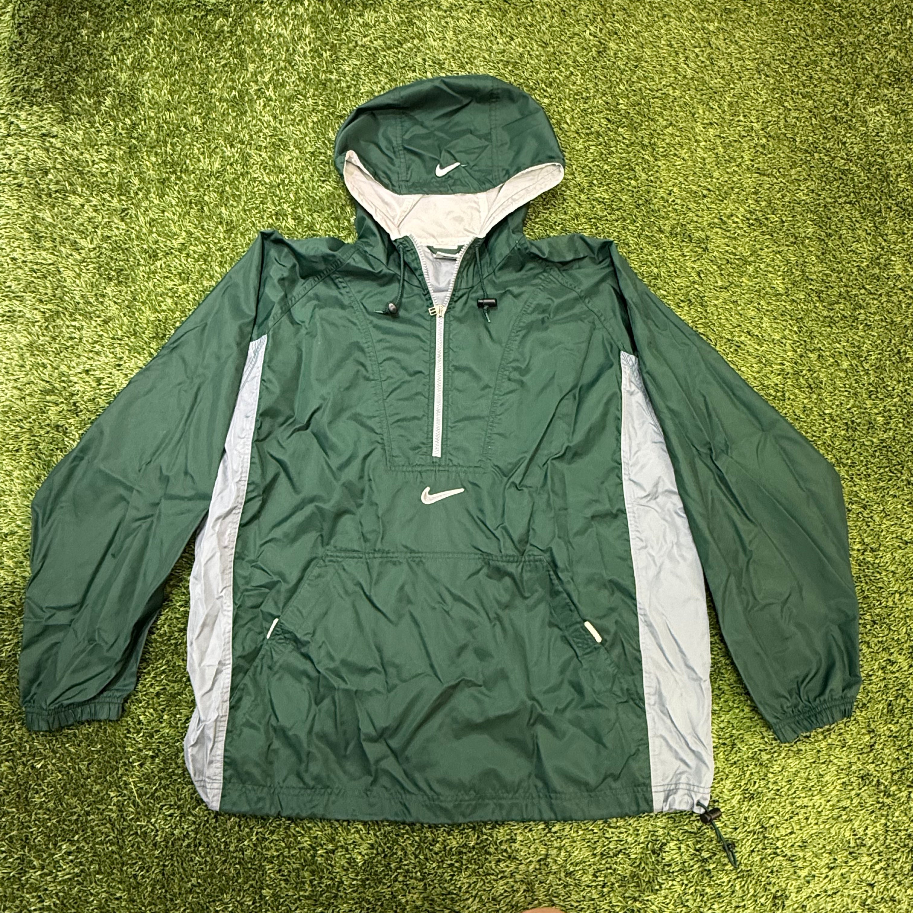 Nike Vintage Pine Green Windbreaker, L