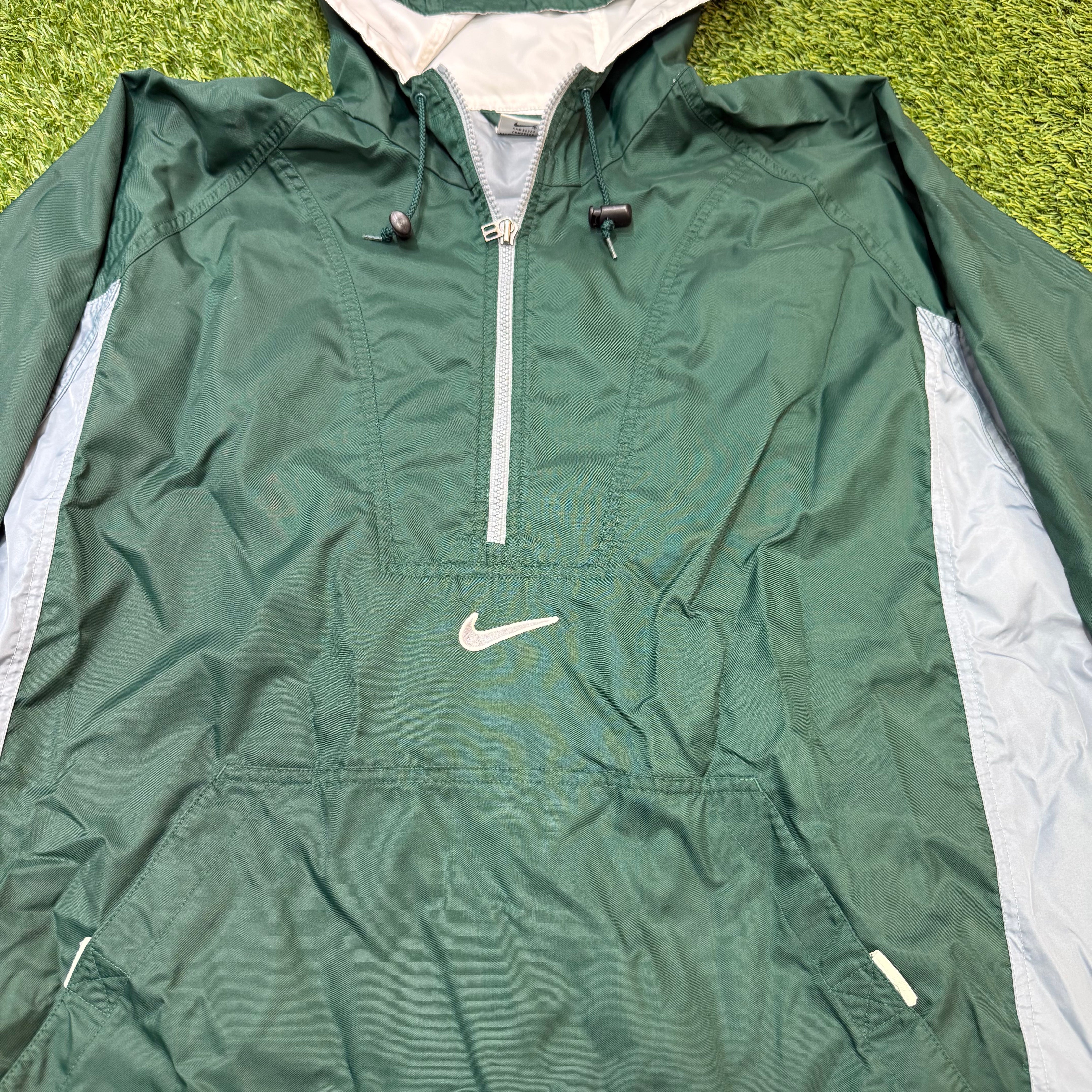Nike Vintage Pine Green Windbreaker, L