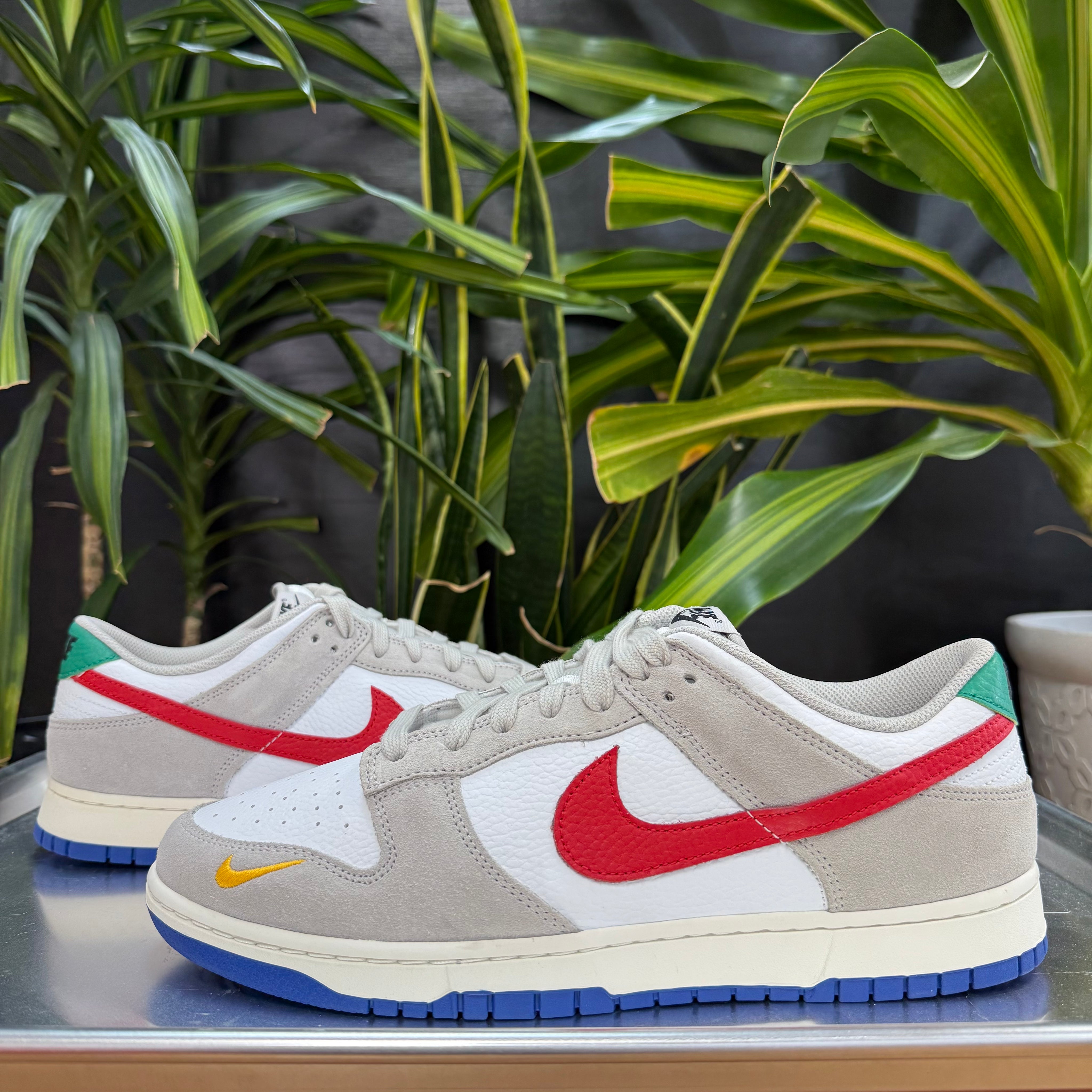 Nike Dunk Low Light Iron Ore Red Blue