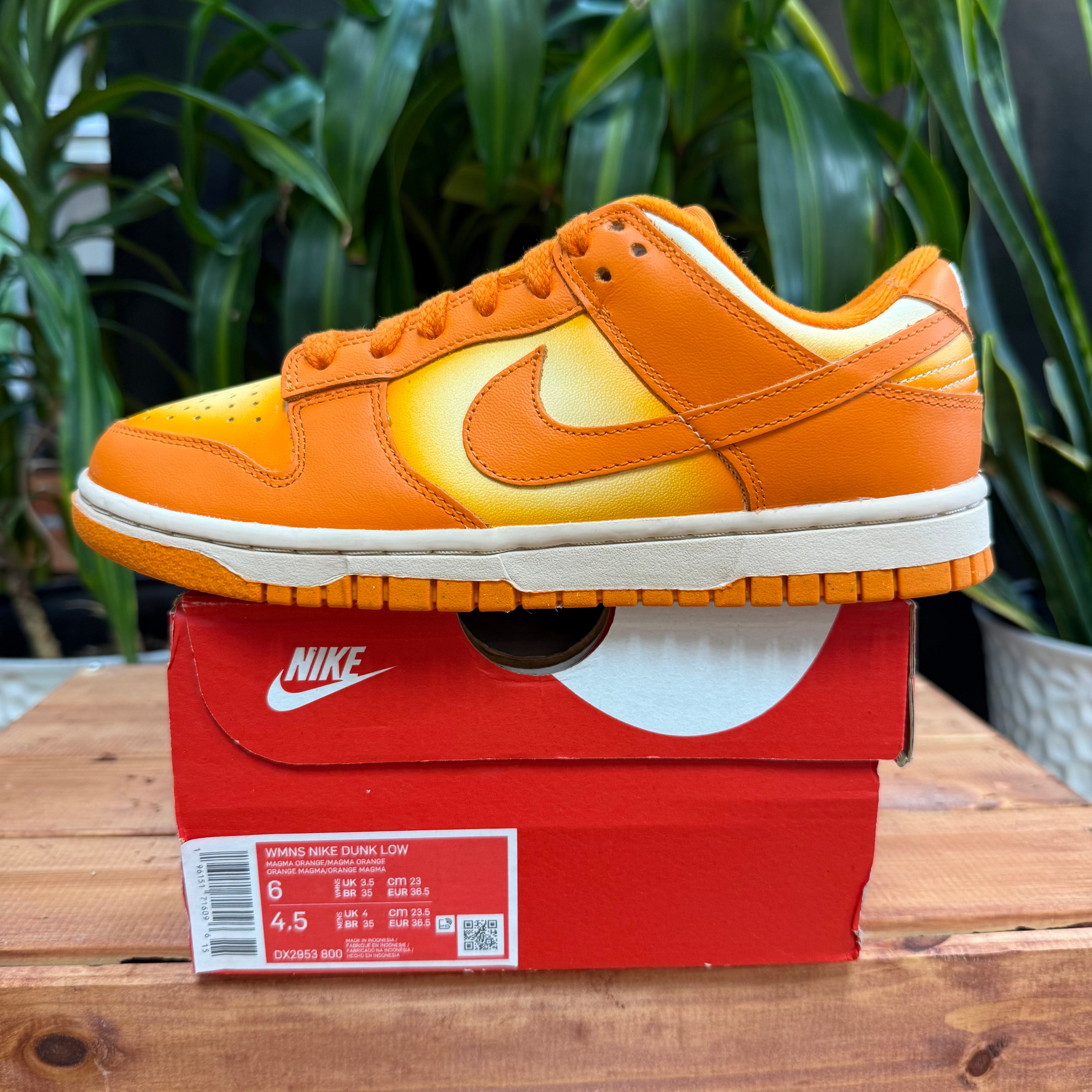Nike Dunk Low 'Magma Orange', Mens 4.5, W6