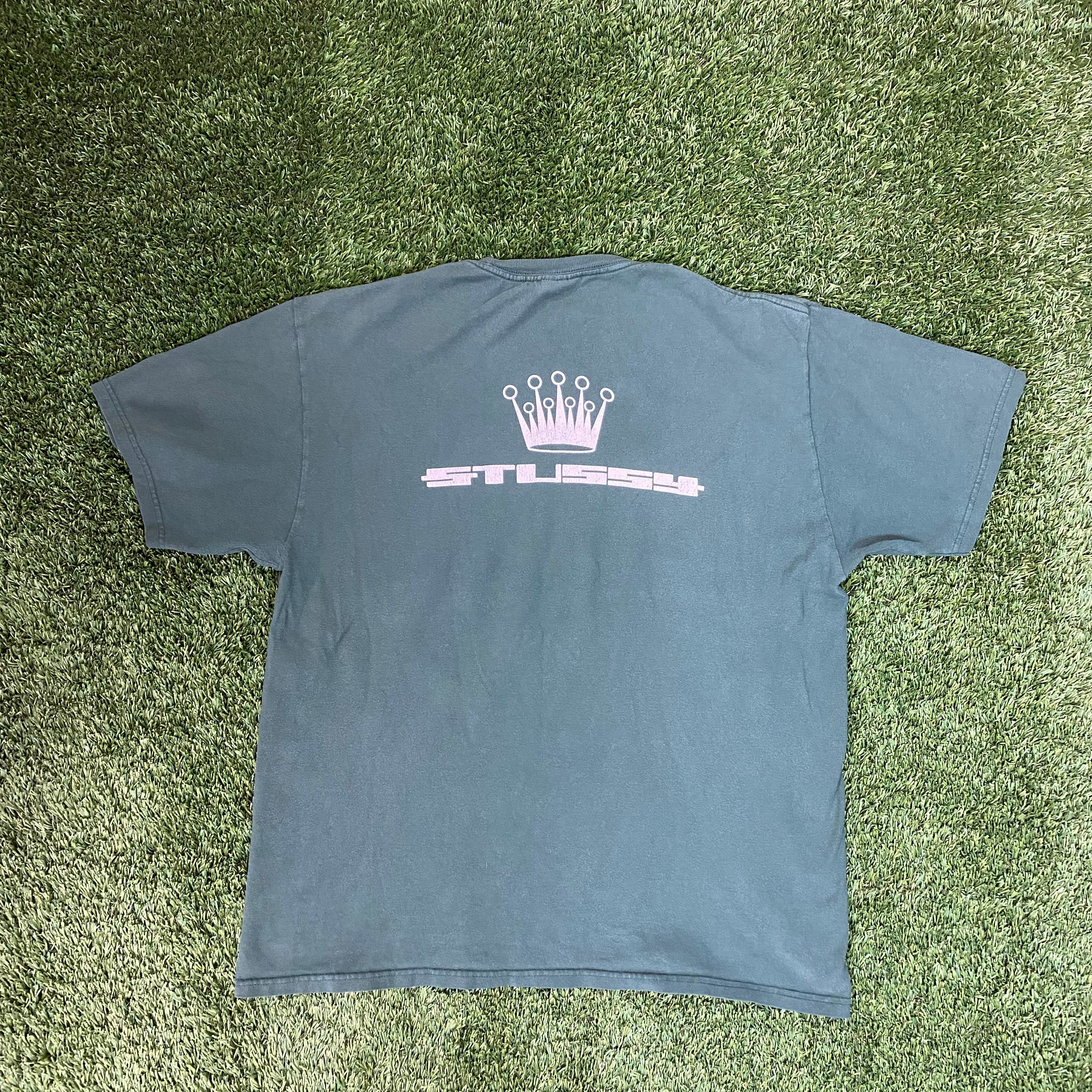 Vintage Stussy Crown Logo Shirt, M