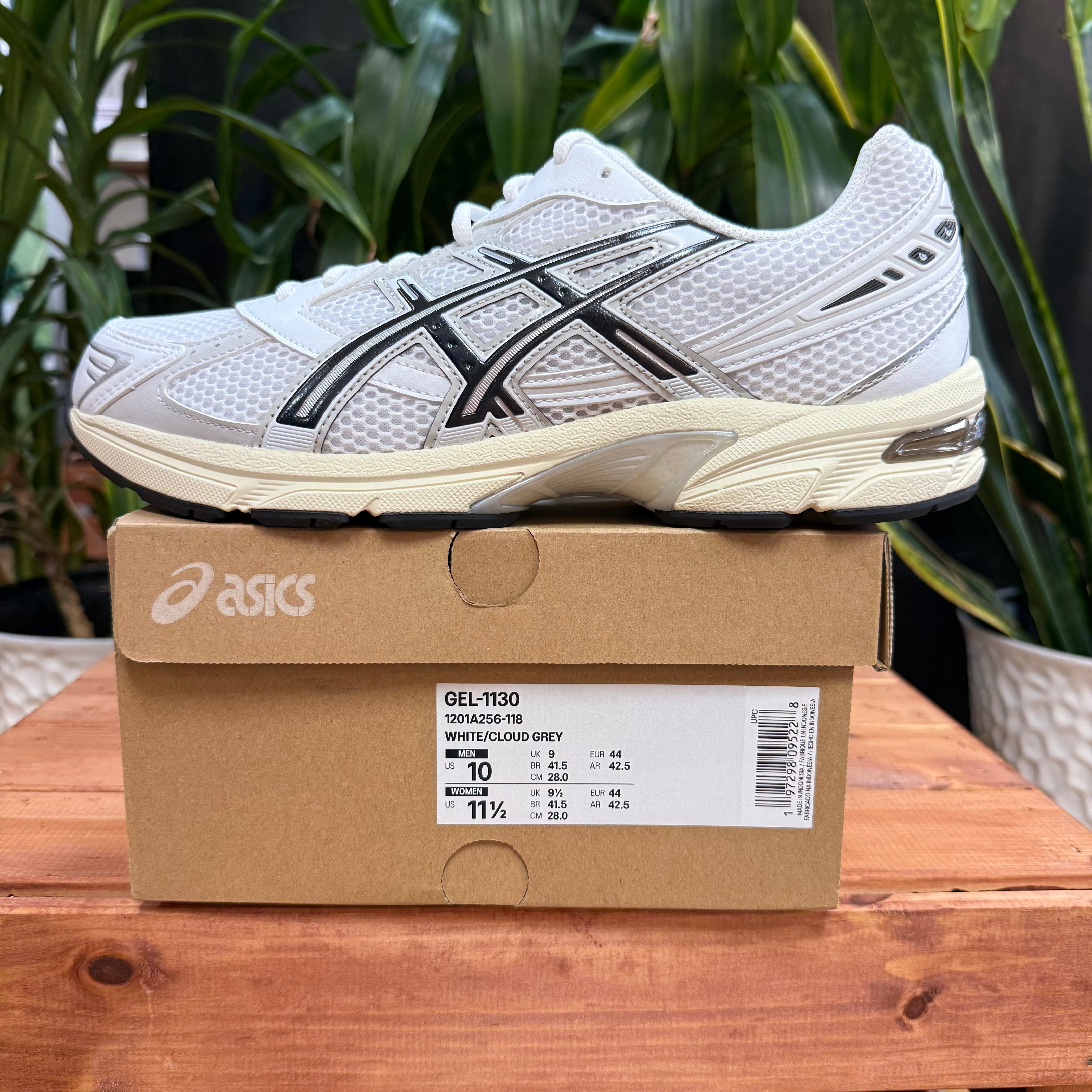 ASICS Gel-1130 White Cloud Gray, Mens 10, W11.5