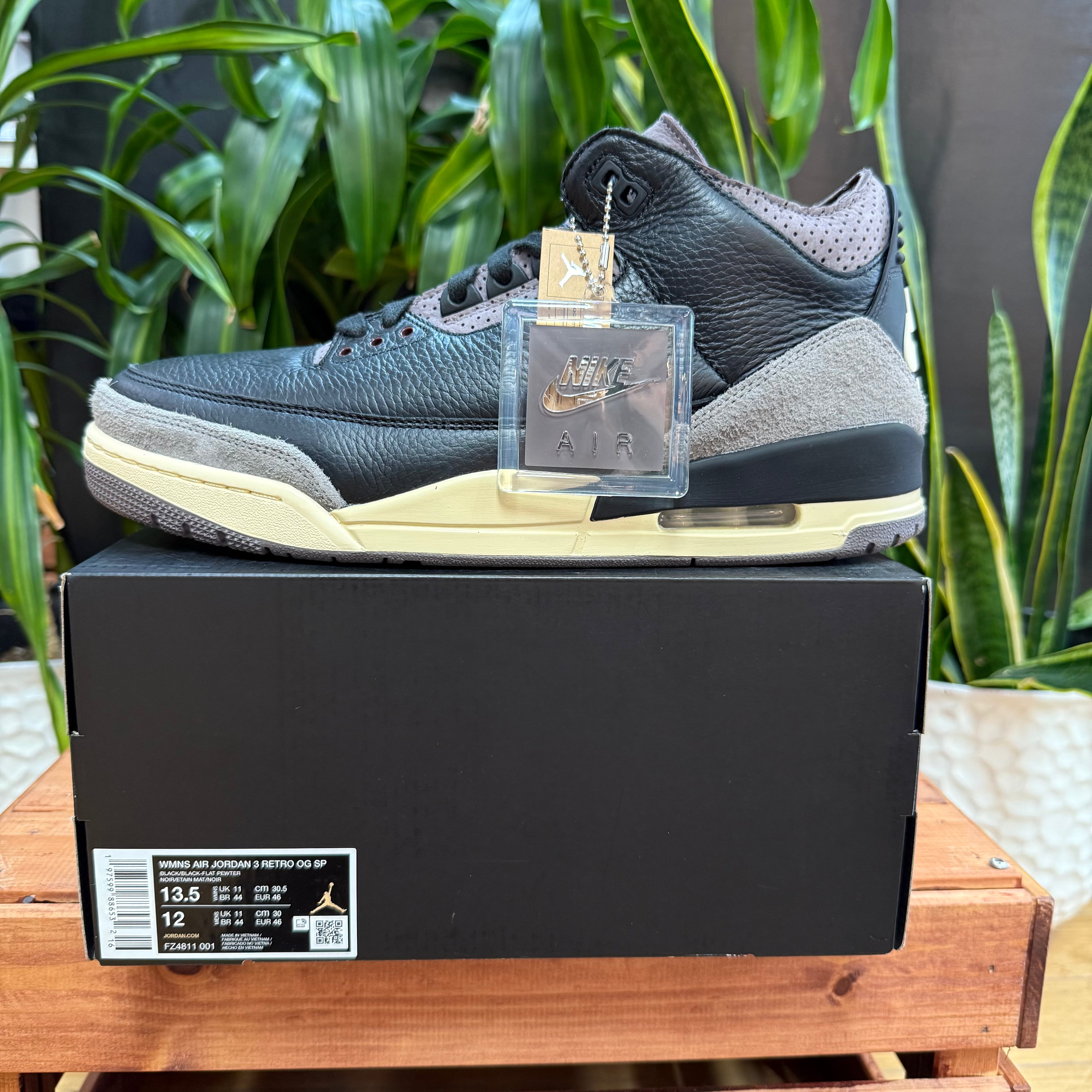 Jordan 3 Retro OG SP x A Ma Maniére 'While You Were Sleeping', Mens 12