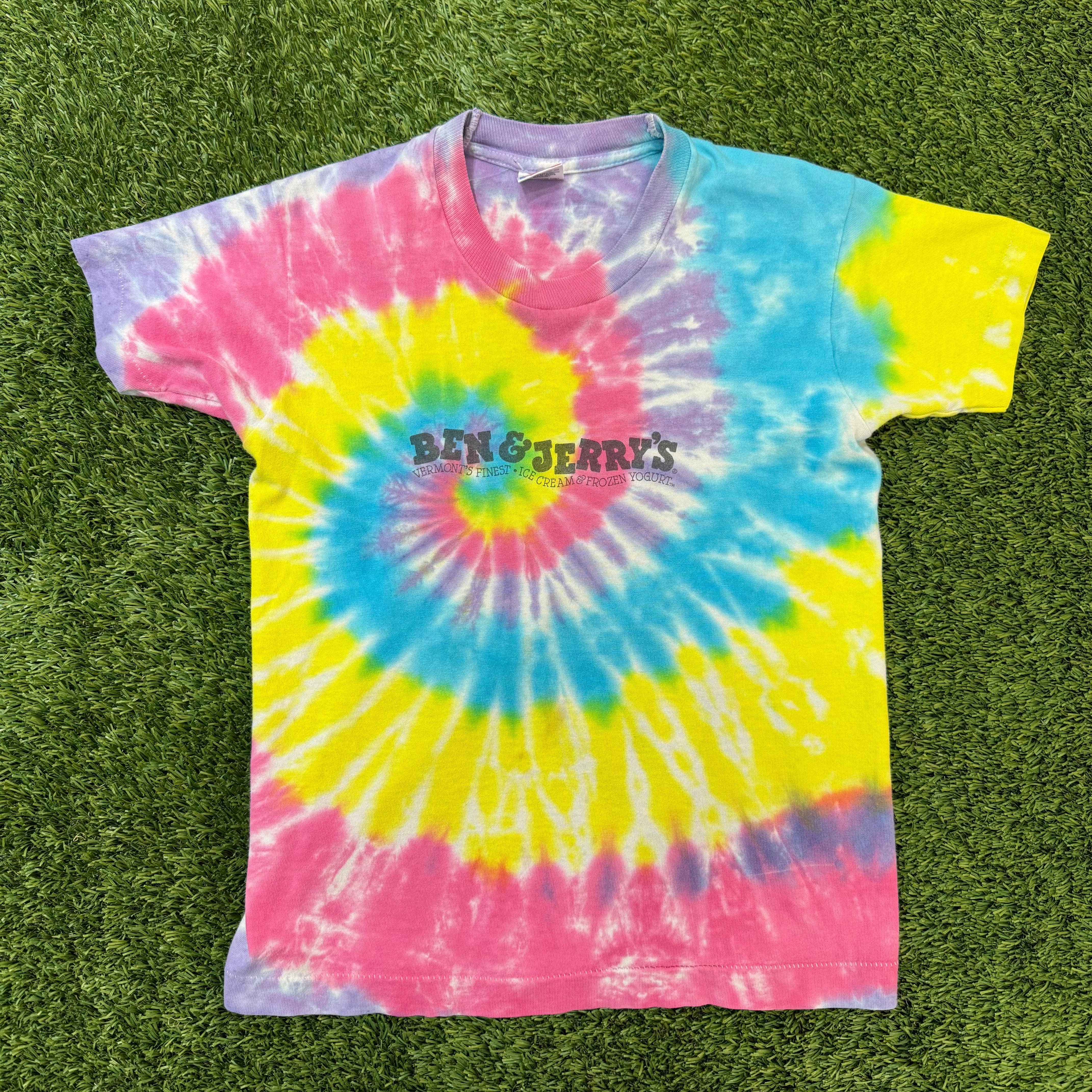 Vintage Ben and Jerry's Tie Dye Shirt, XS