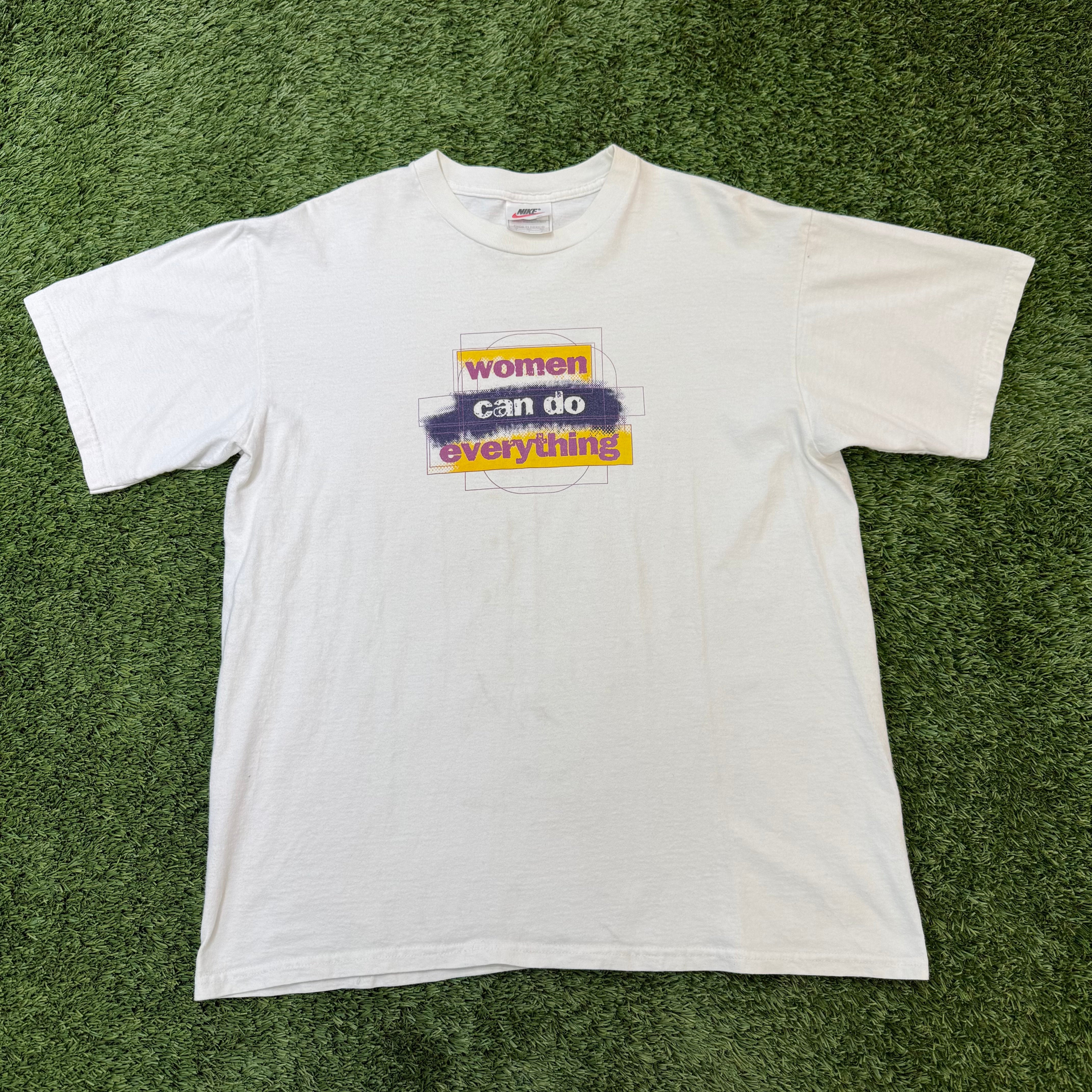 Nike Vintage ' Women Can Do Everything' Double Sided T-shirt, M