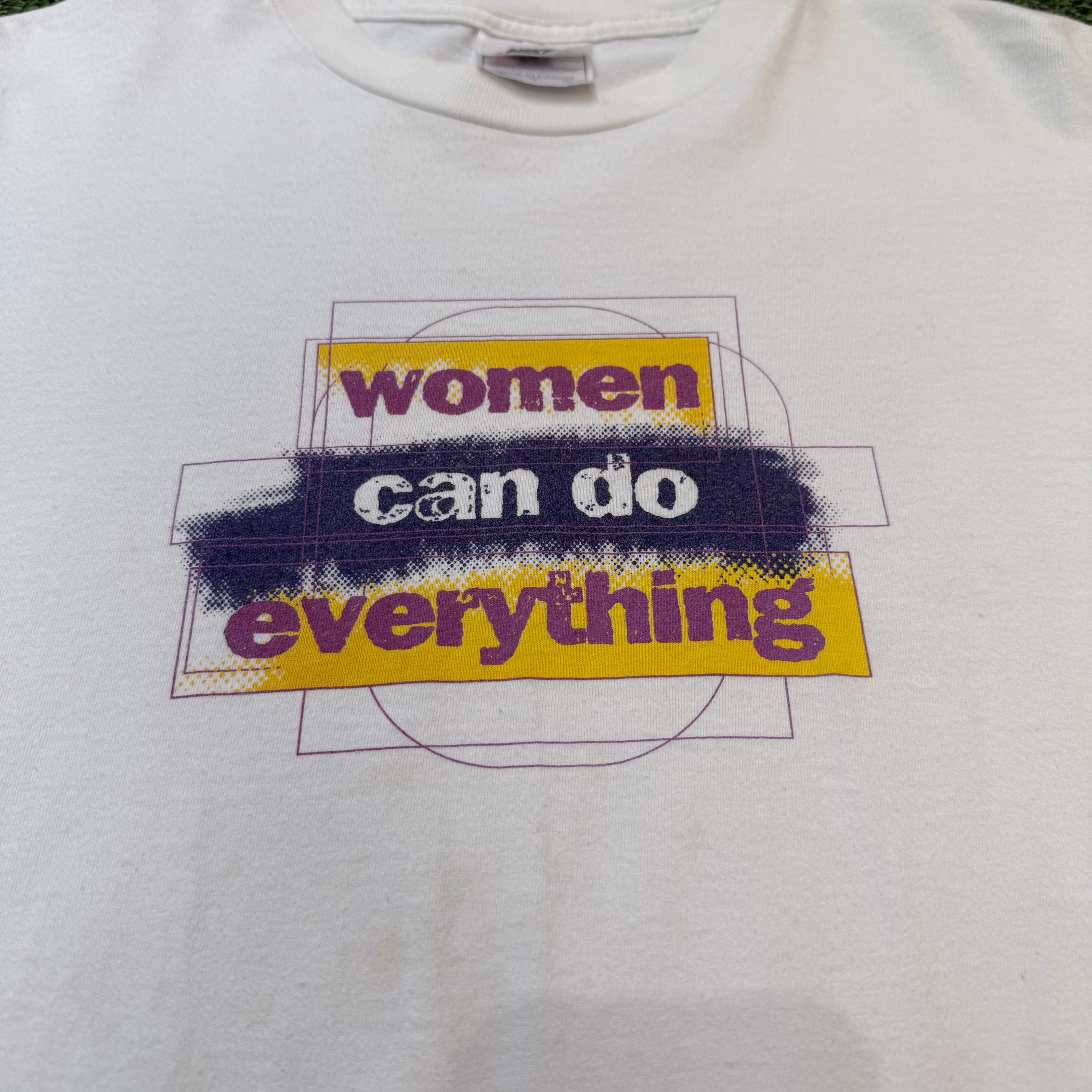 Nike Vintage ' Women Can Do Everything' Double Sided T-shirt, M