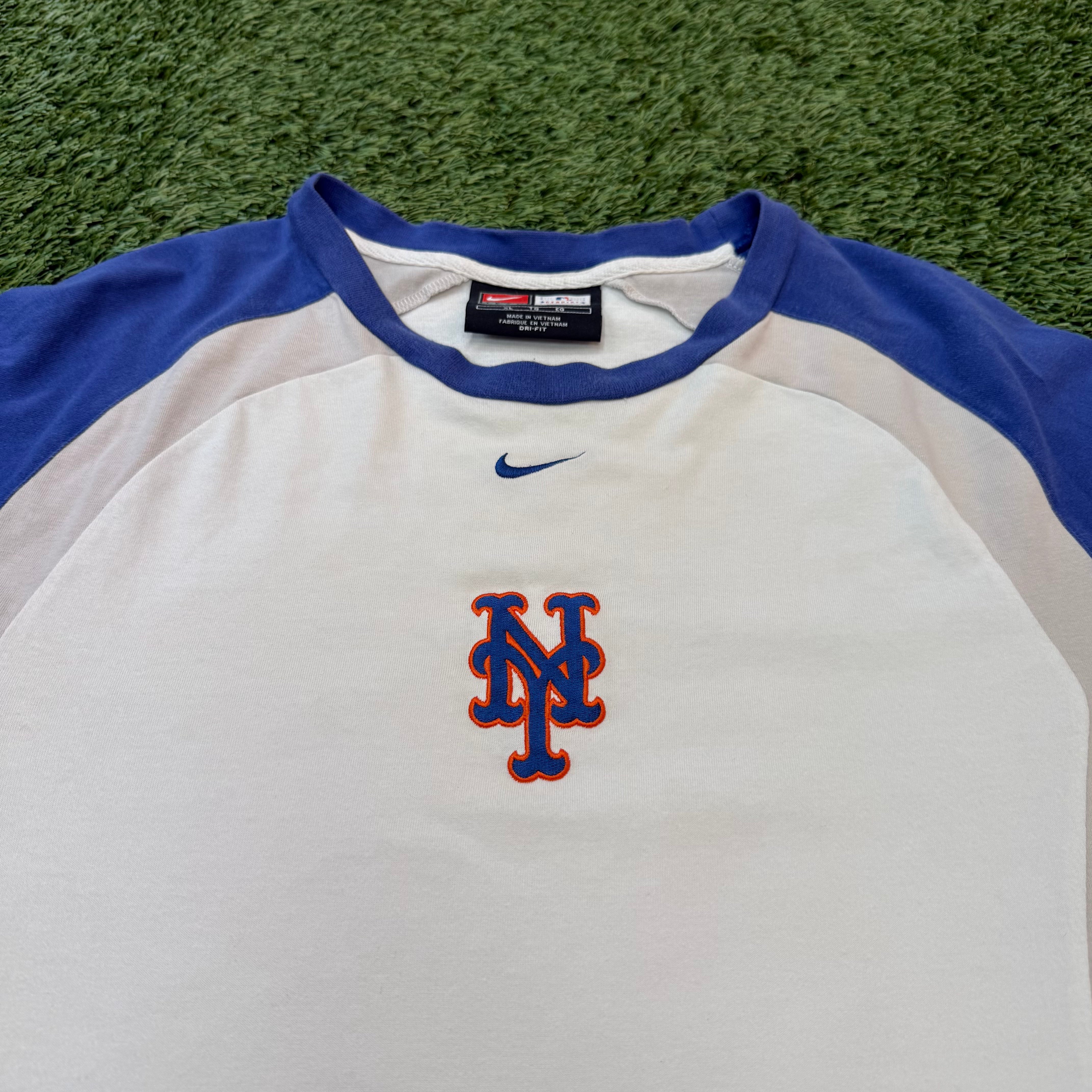 Vintage Nike New York Mets 3/4 Sleeve Shirt, XL