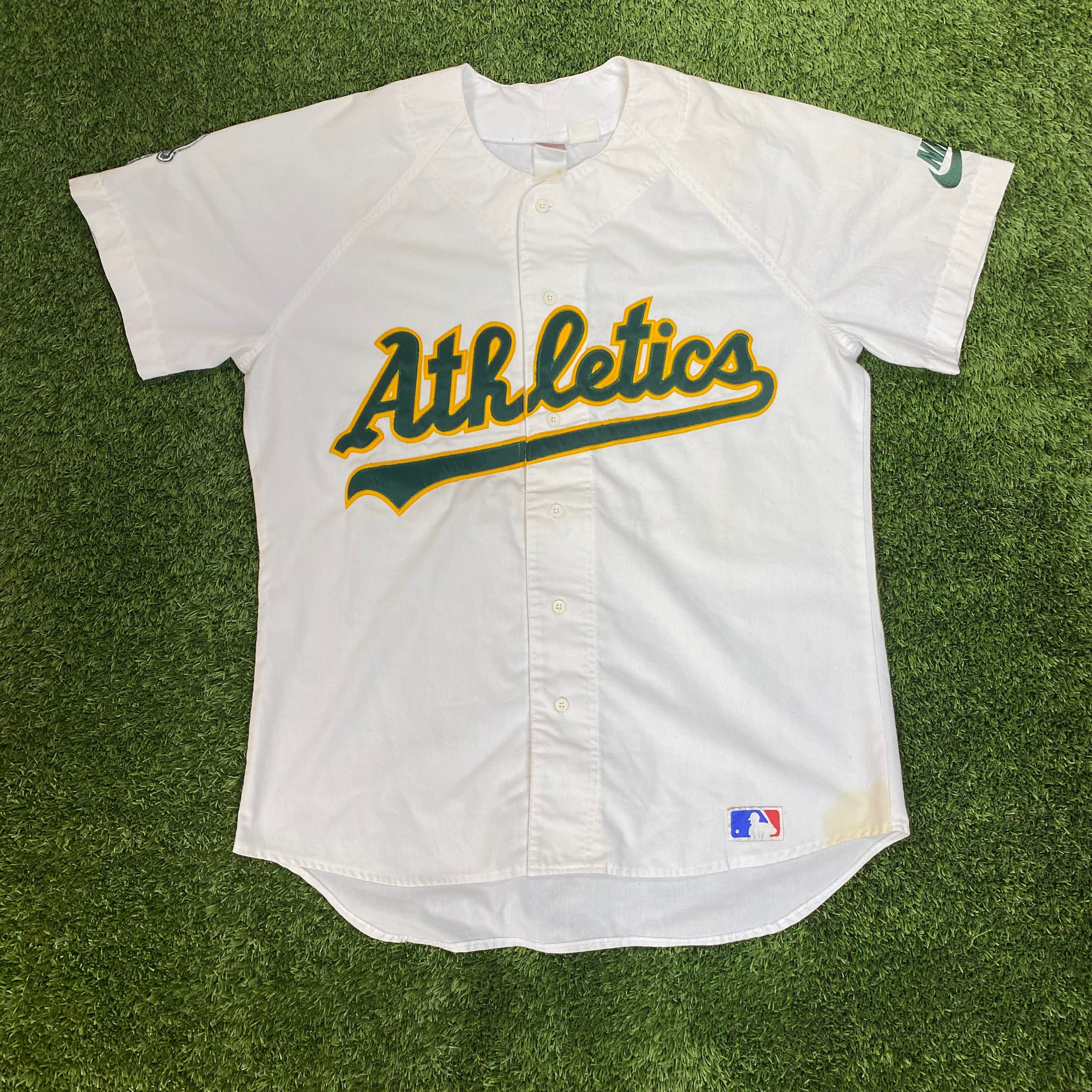 Nike Vintage Oakland A's 90's Baseball Jersey, Size XL