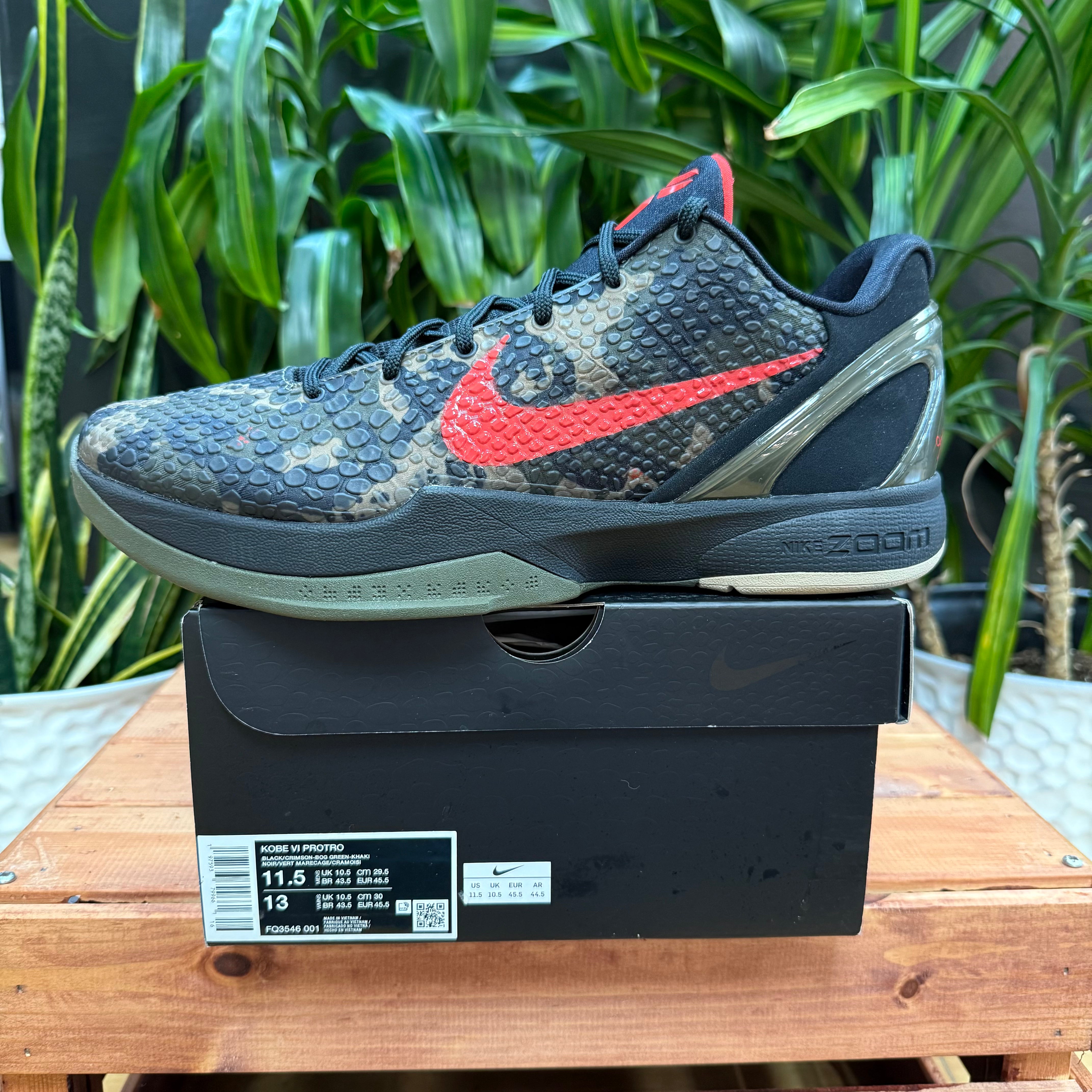 Nike Kobe 6 Protro Italian Camo 2024, Mens 11.5, W13