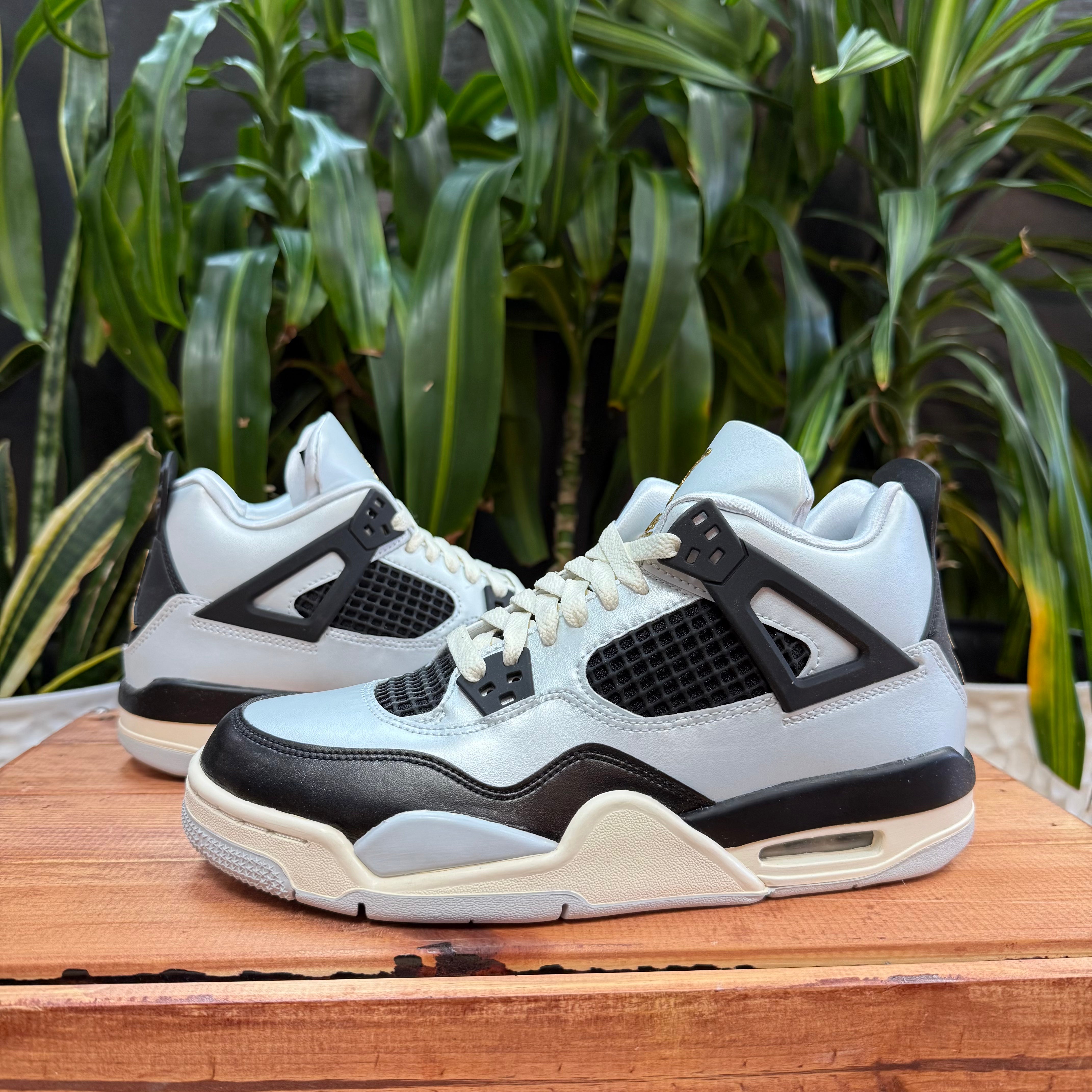 Jordan 4 Retro Platinum Gold (GS), Mens 6.5, W8
