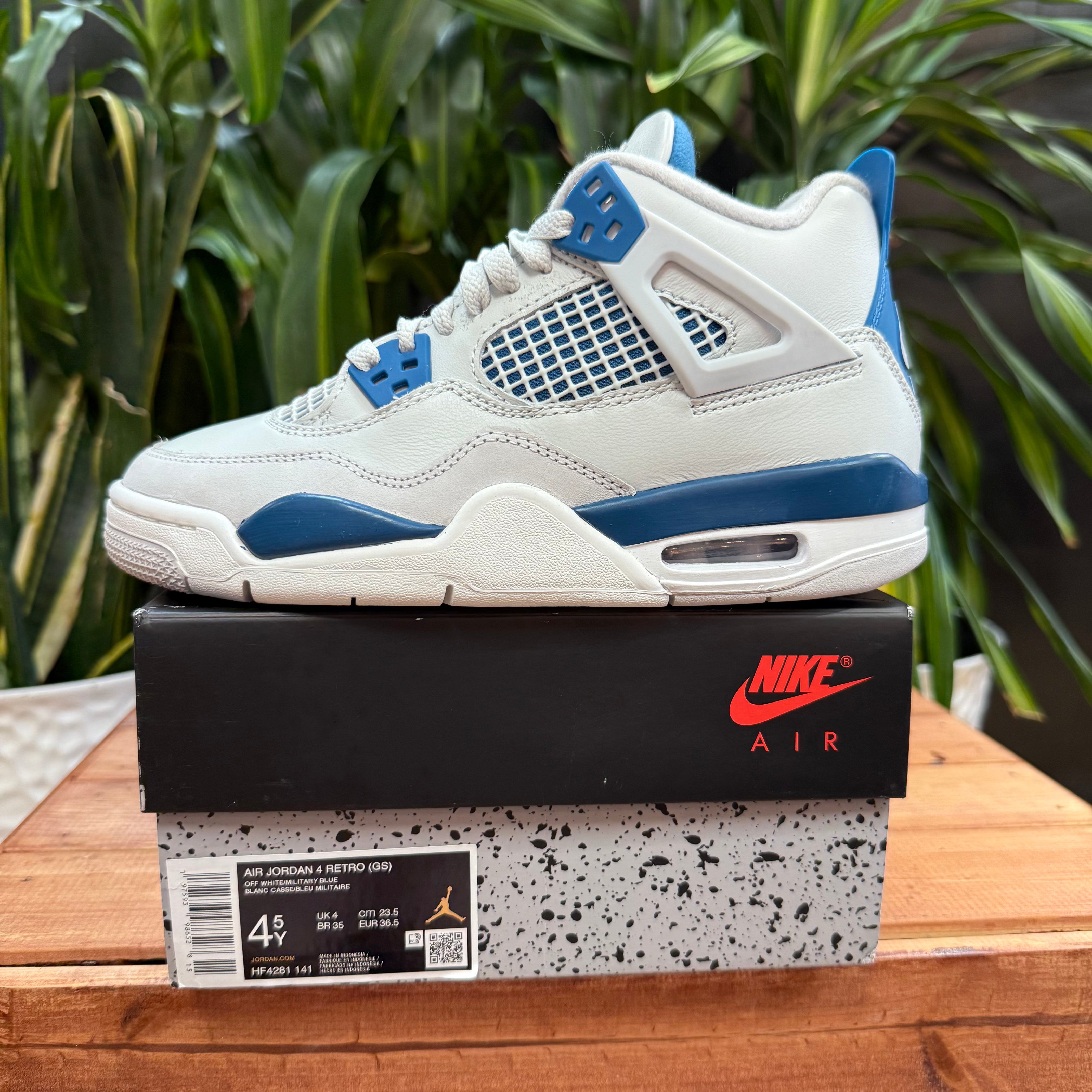 Nike Air Jordan 4 OG 'Military Blue', Mens 4.5, W6