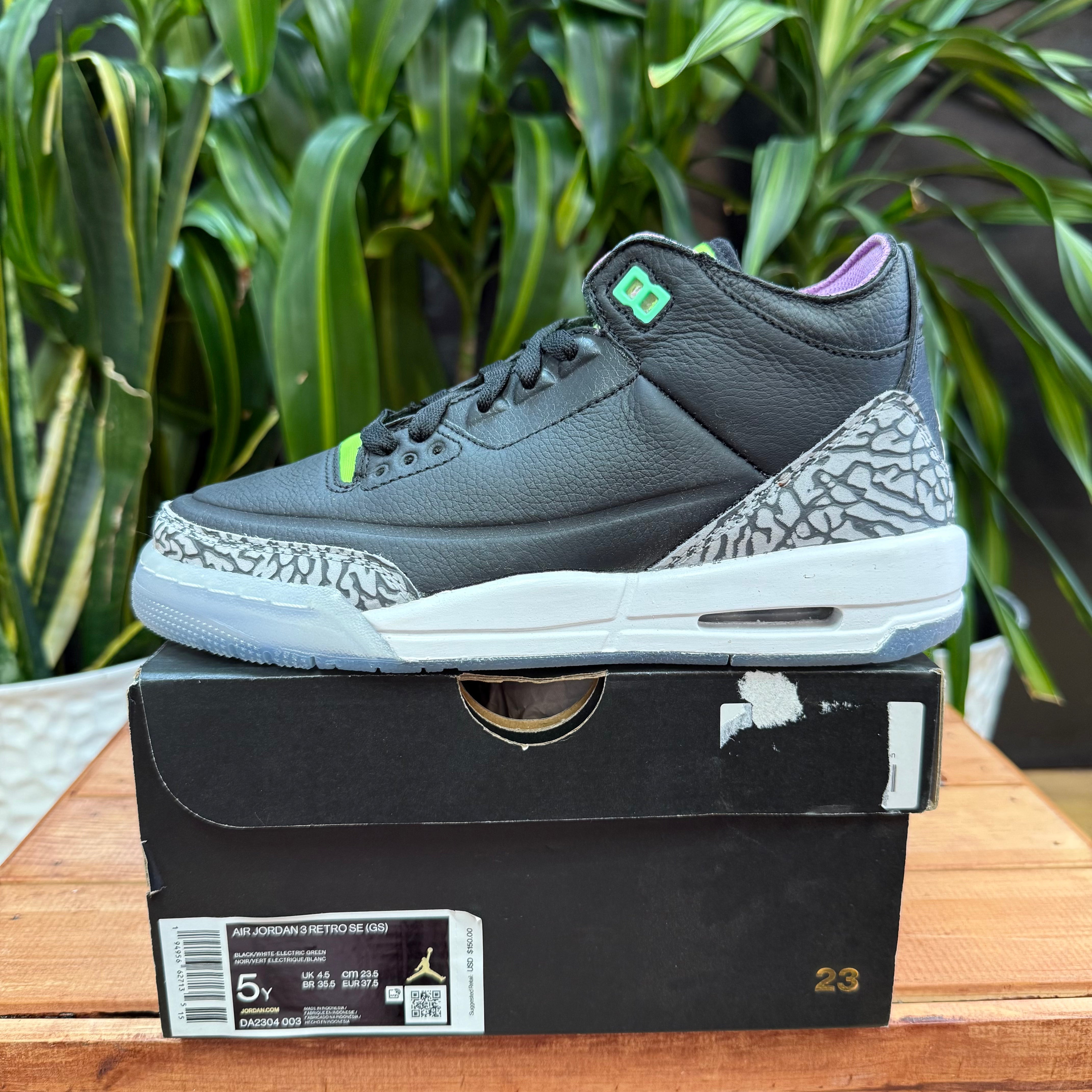 Jordan 3 Retro Joker (GS), Mens 5, W6.5