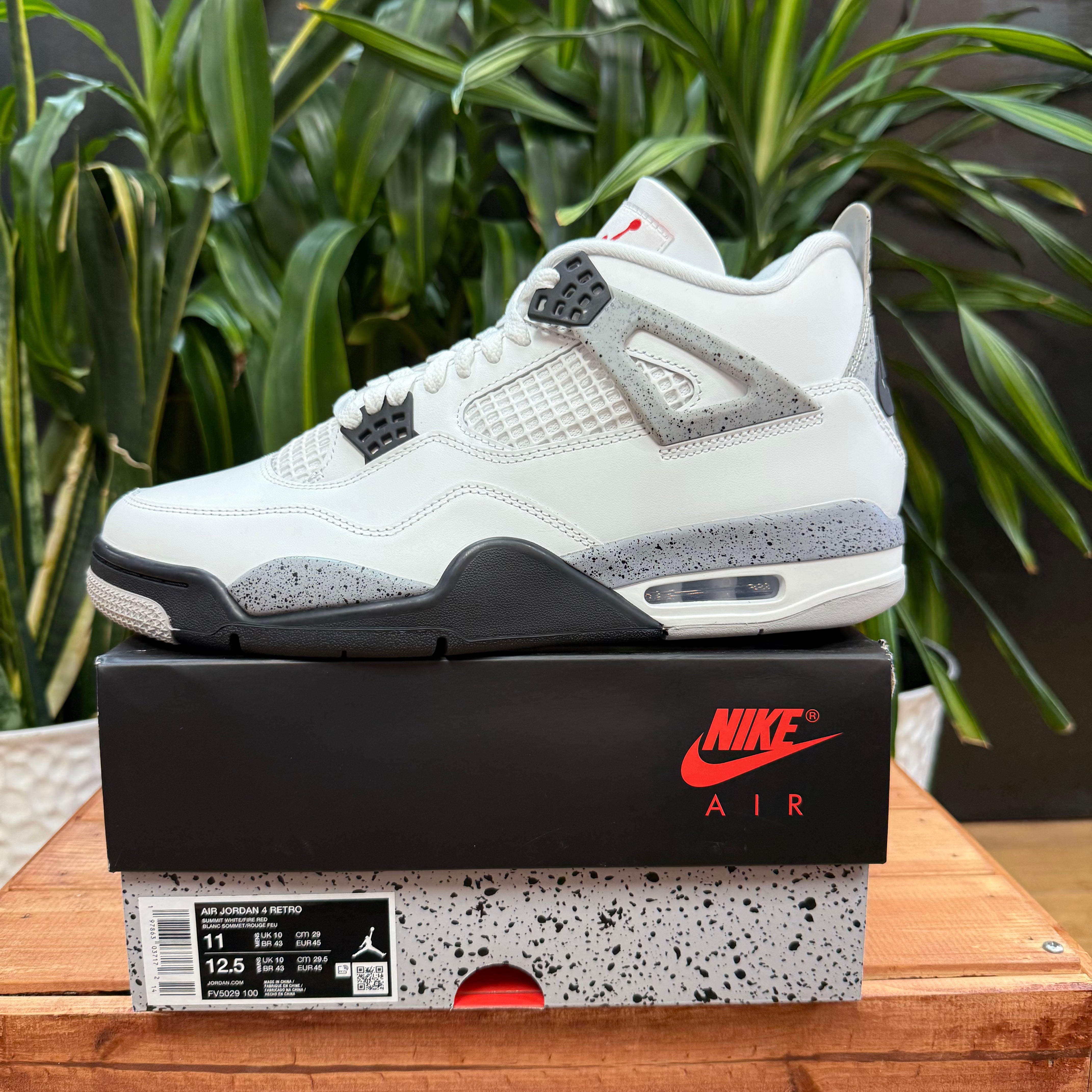 Jordan 4 Retro White Cement Mens 11, W12.5