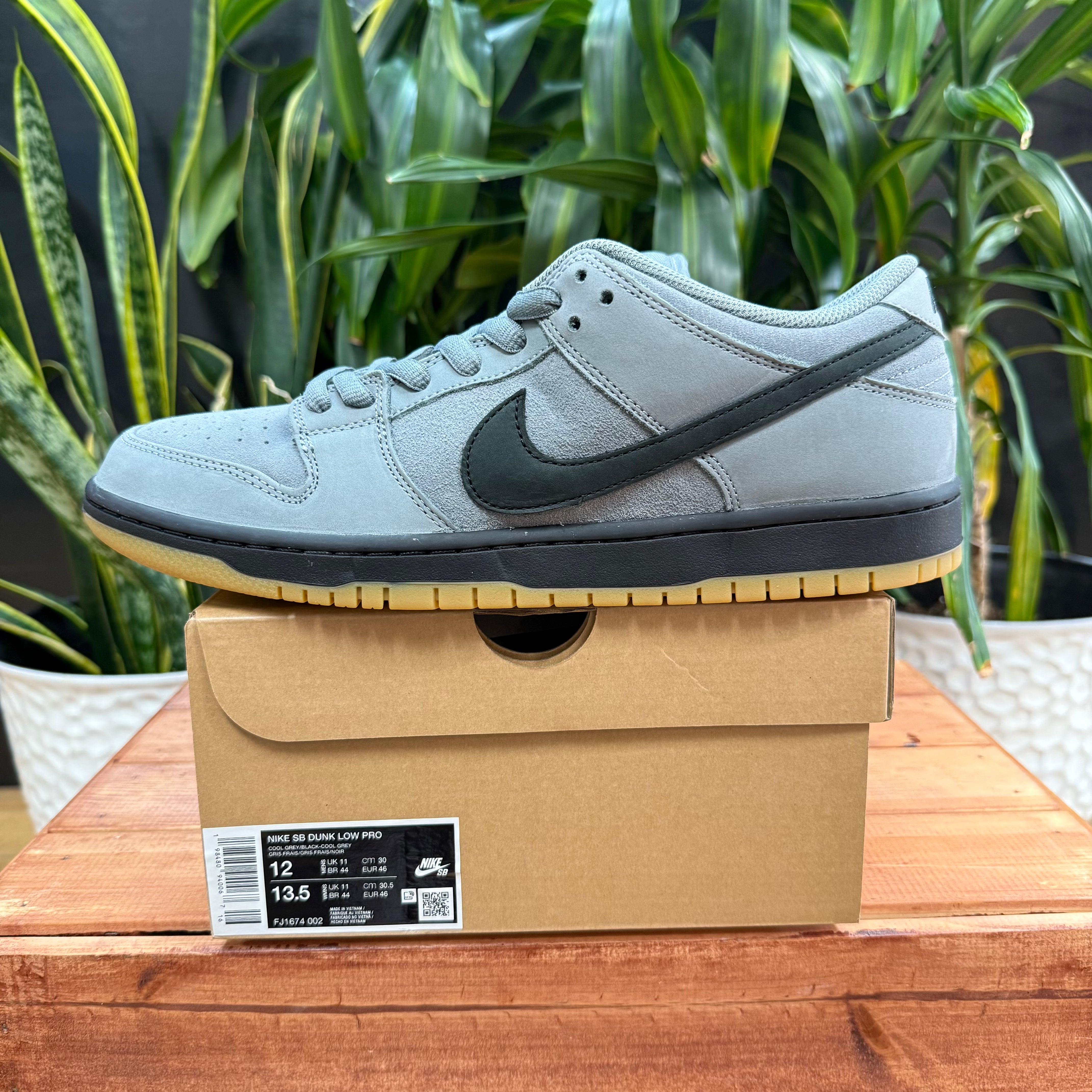 Nike SB Dunk Low Pro 'Cool Grey', Mens 12, W13.5