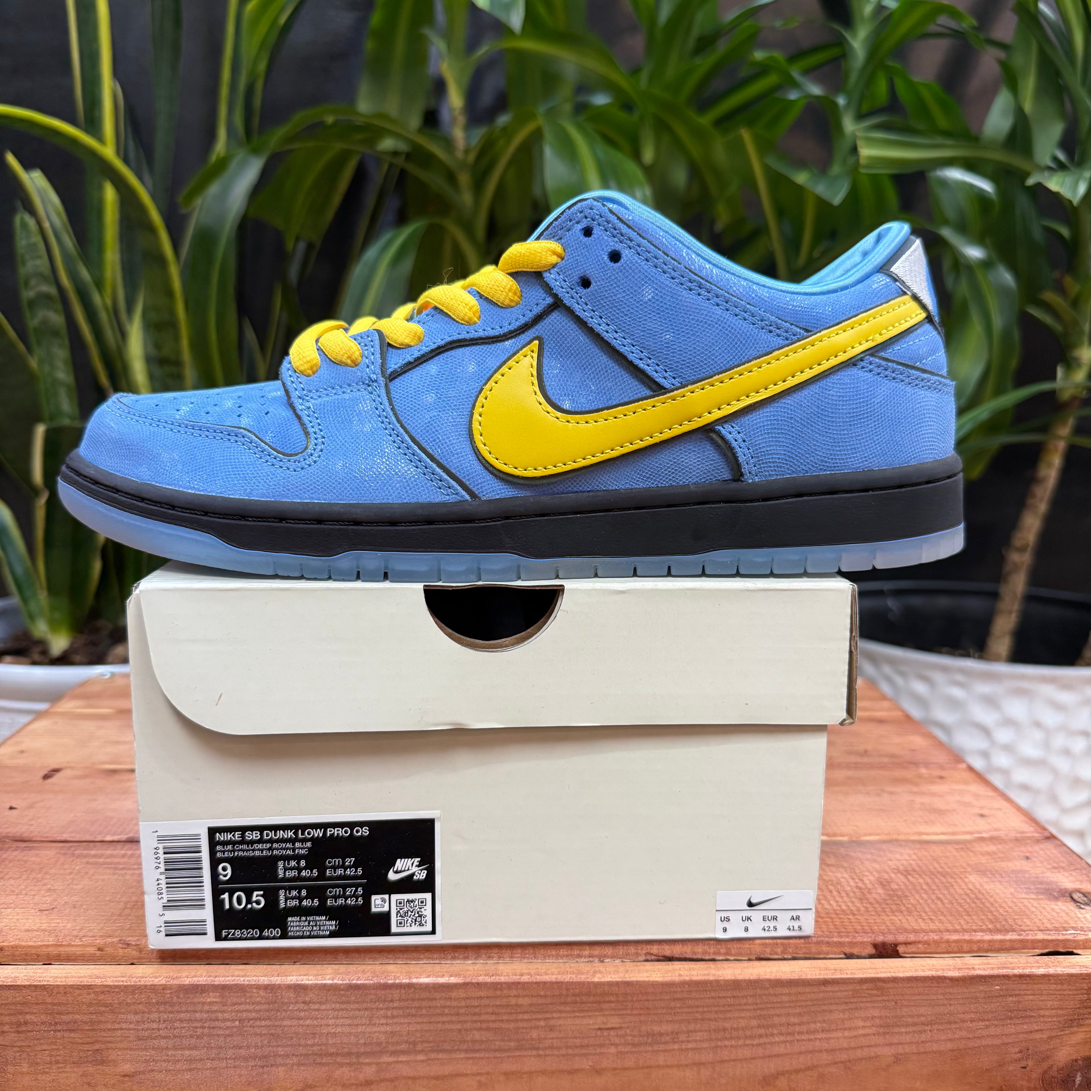 Nike SB Dunk Low The Powerpuff Girls 'Bubbles', Mens 9, W10.5