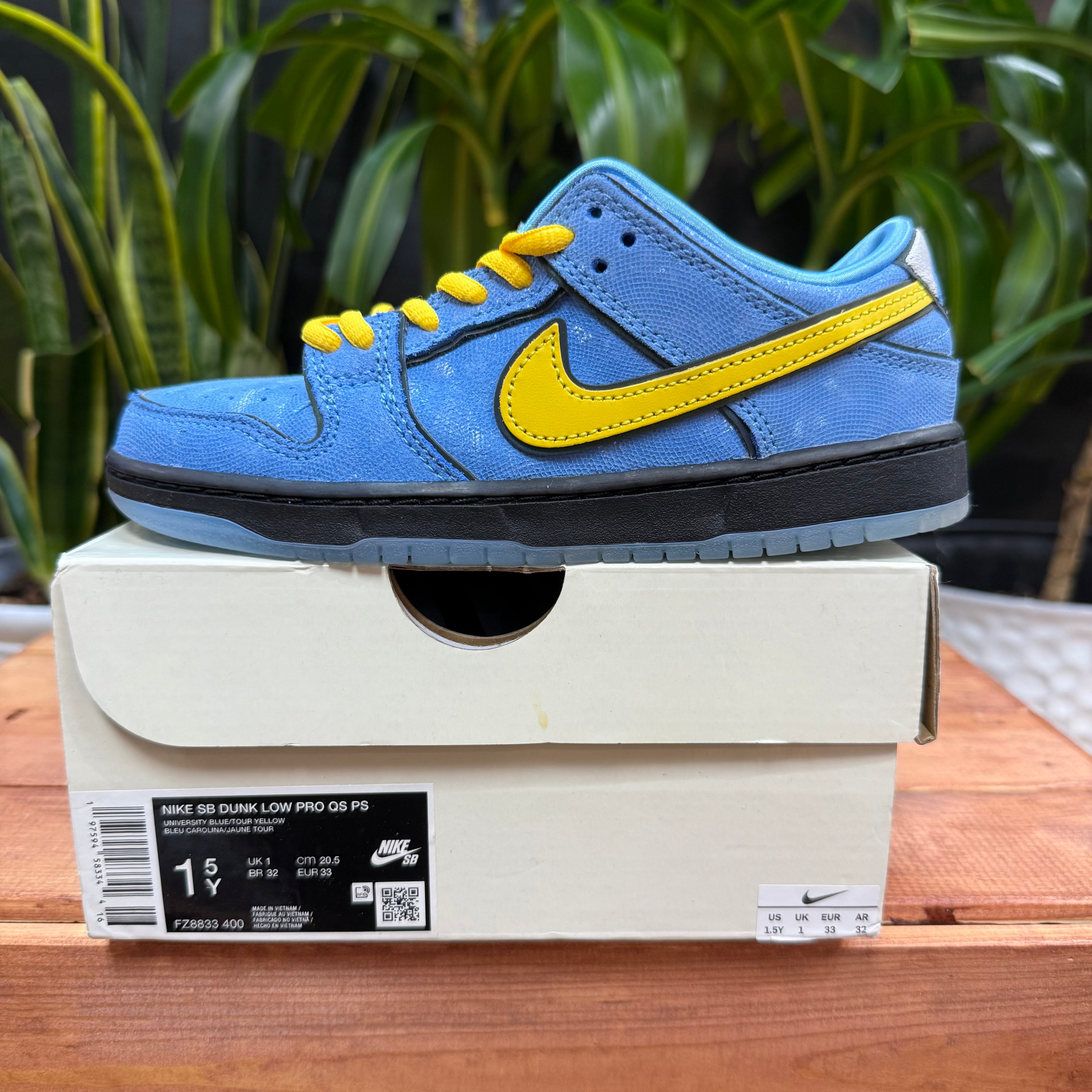 Nike SB Dunk Low The Powerpuff Girls 'Bubbles', 1.5Y