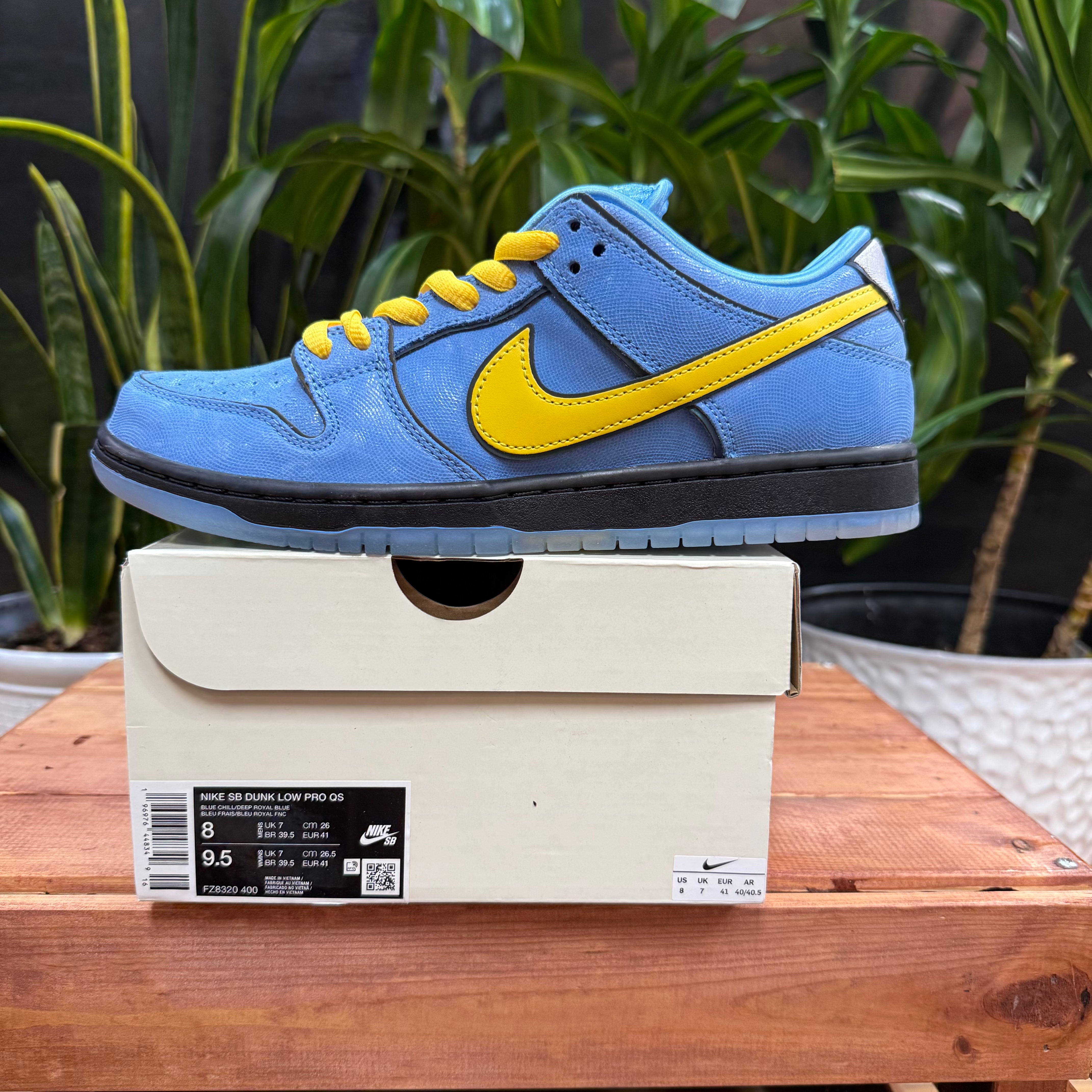 Nike SB Dunk Low The Powerpuff Girls 'Bubbles', Mens 8, W9.5