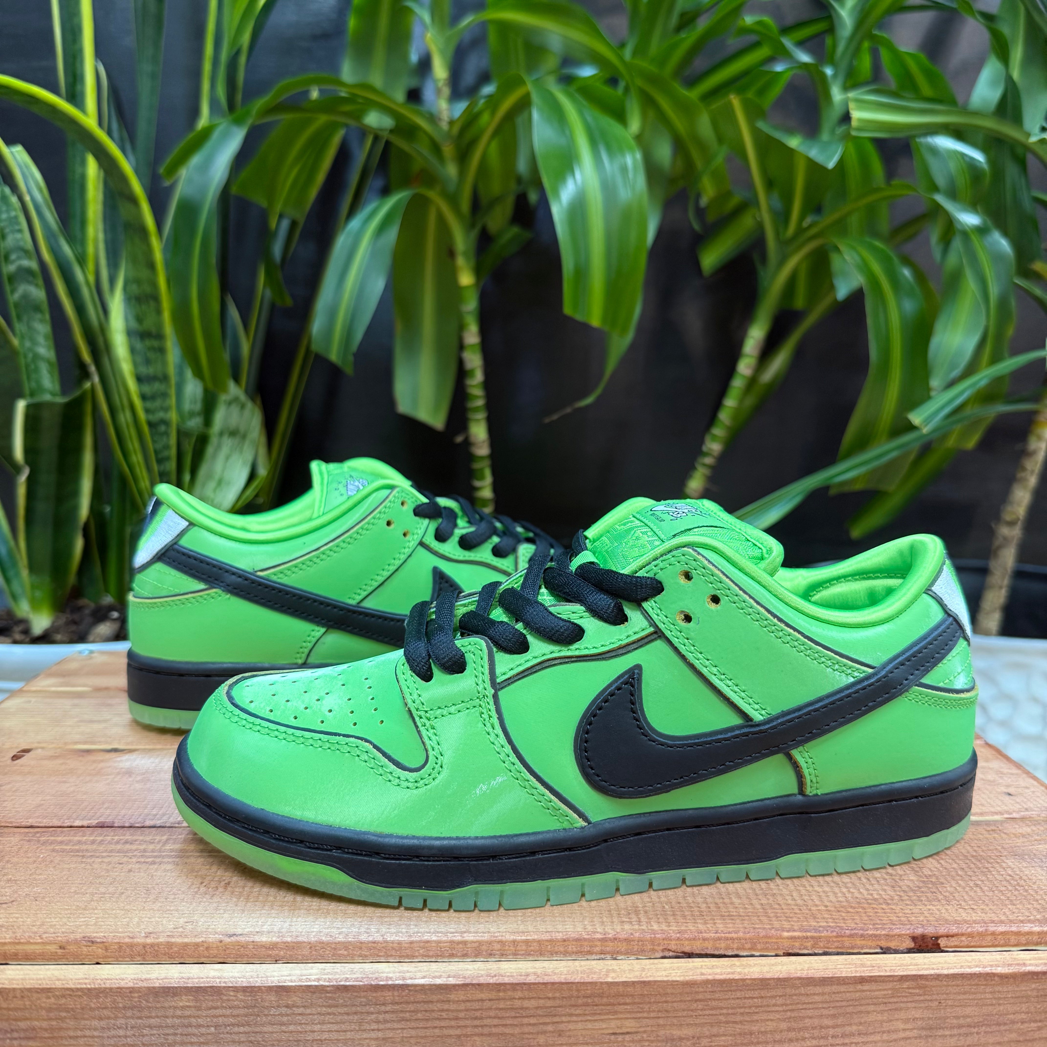 Nike SB Dunk Low The Powerpuff Girls 'Buttercup', Mens 6.5, W8