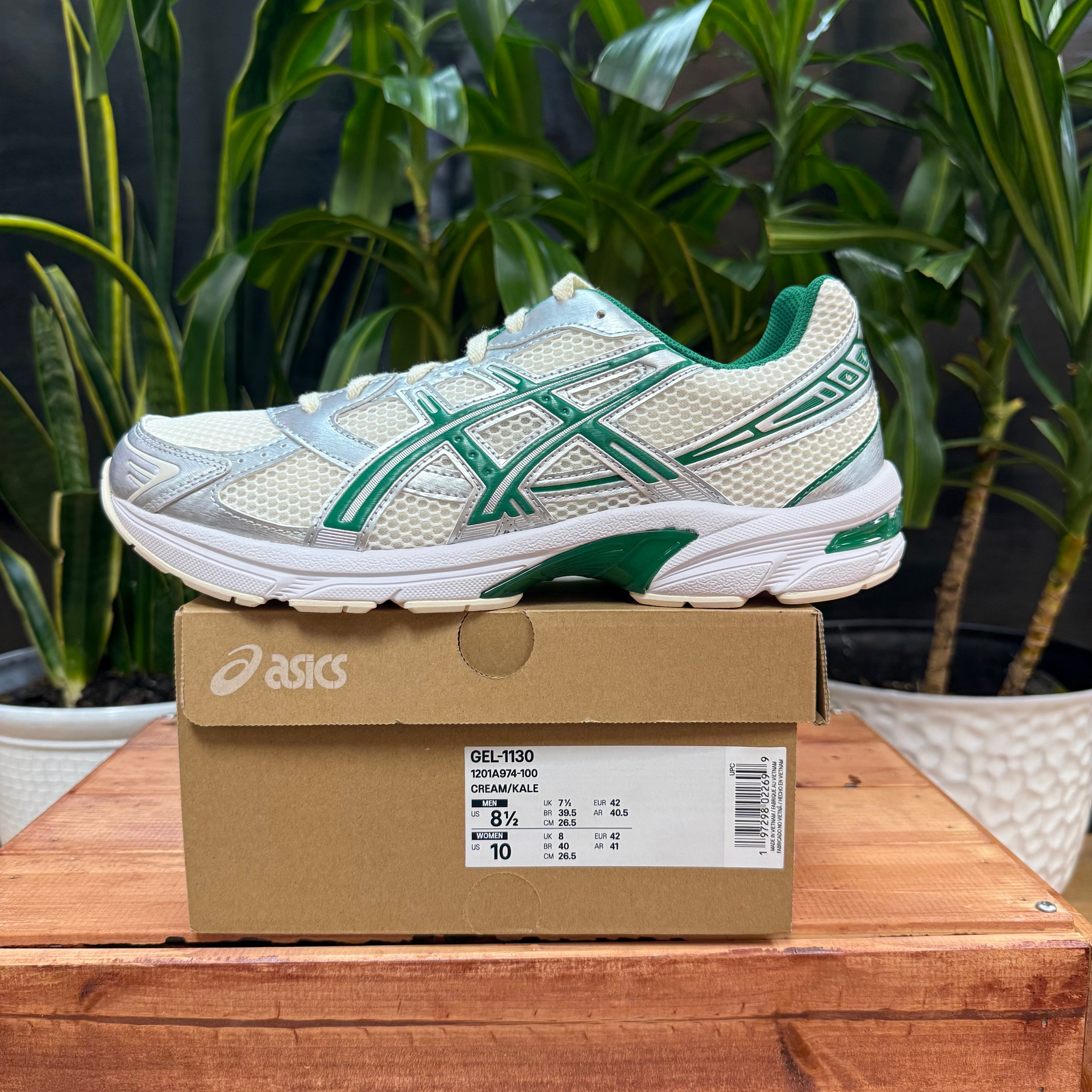 ASICS Gel-1130 (Cream/Kale), Mens 8.5, W10