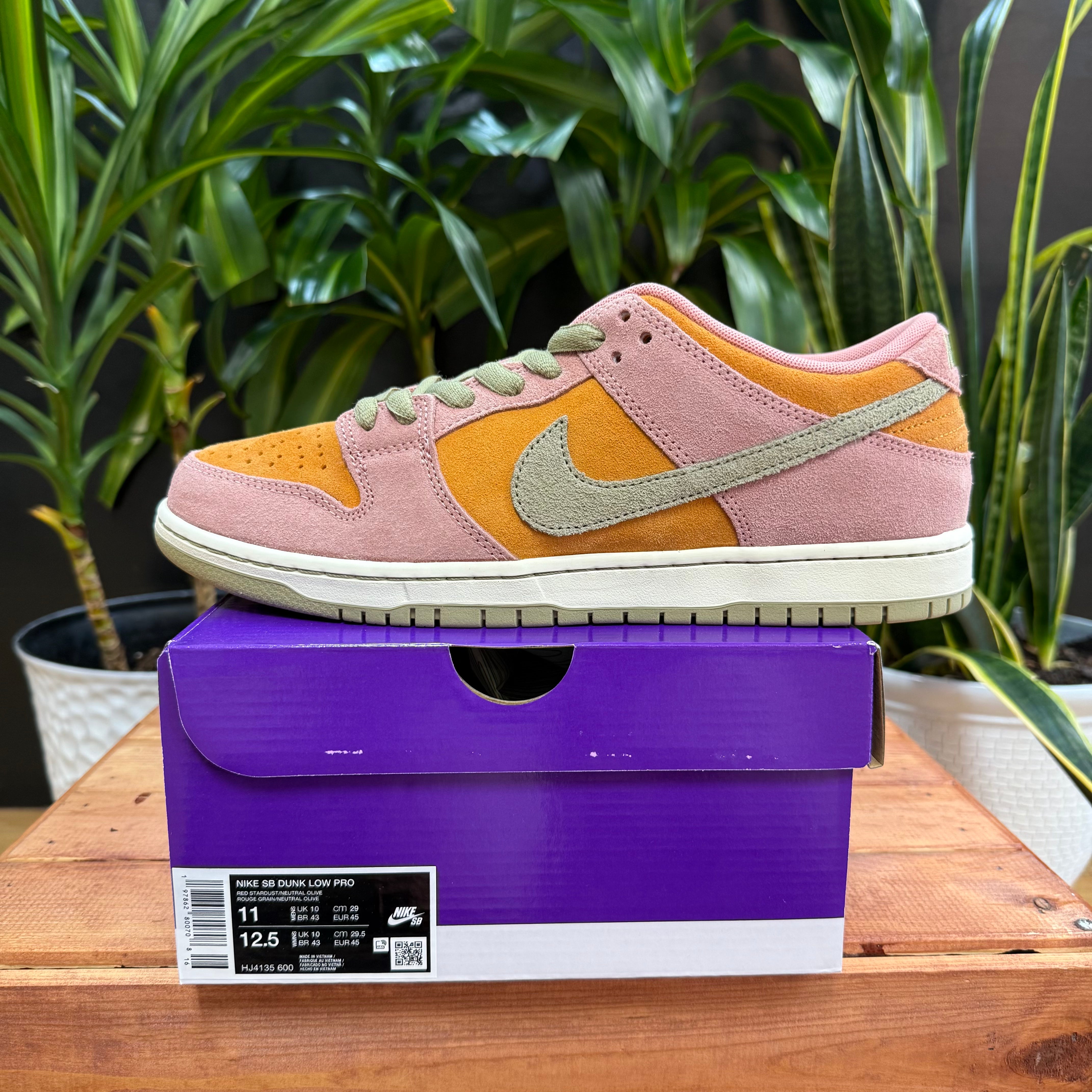 Nike SB Dunk Low Red Stardust, Mens 11, W12.5