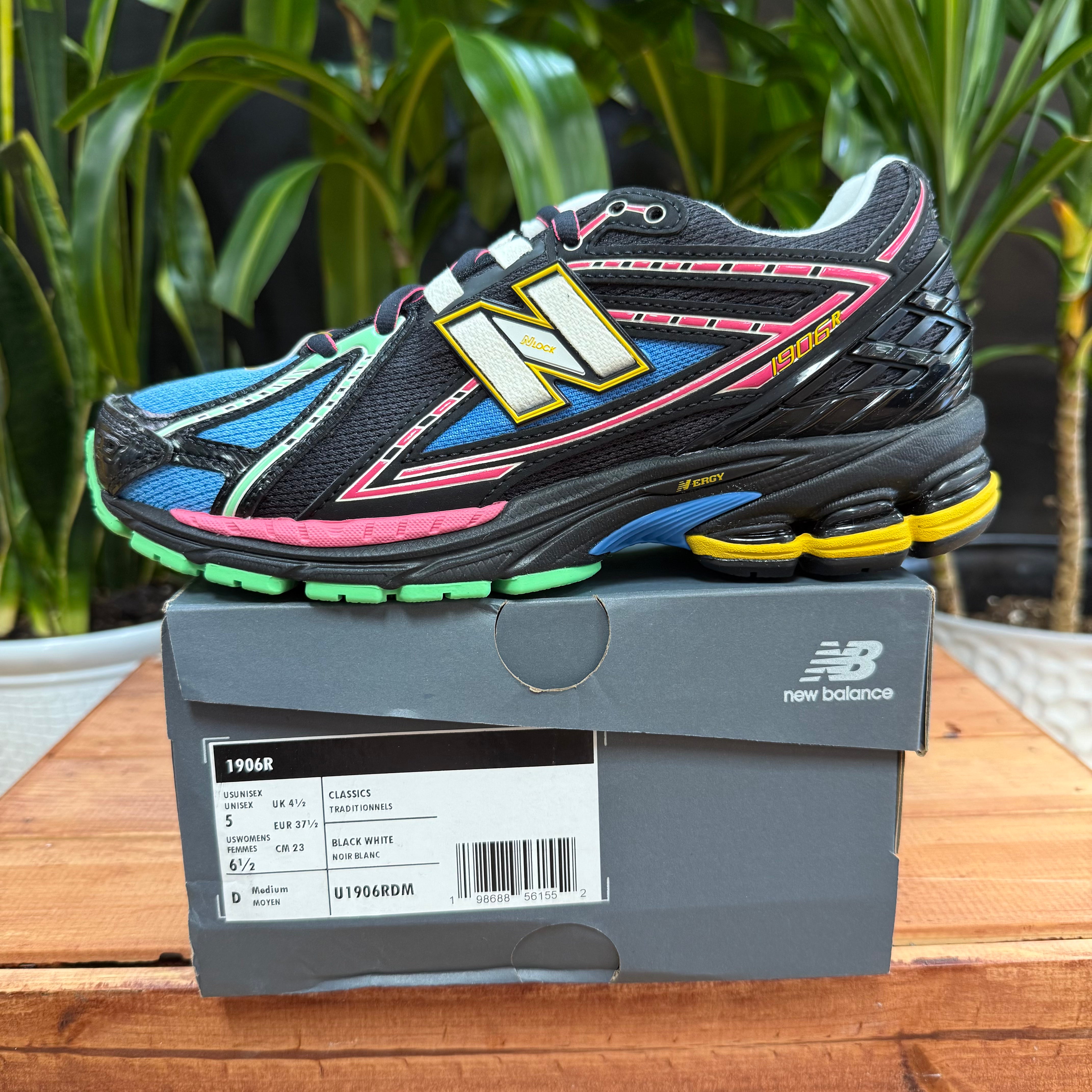 New Balance 1906R Black Multi, Mens 5, W6.6